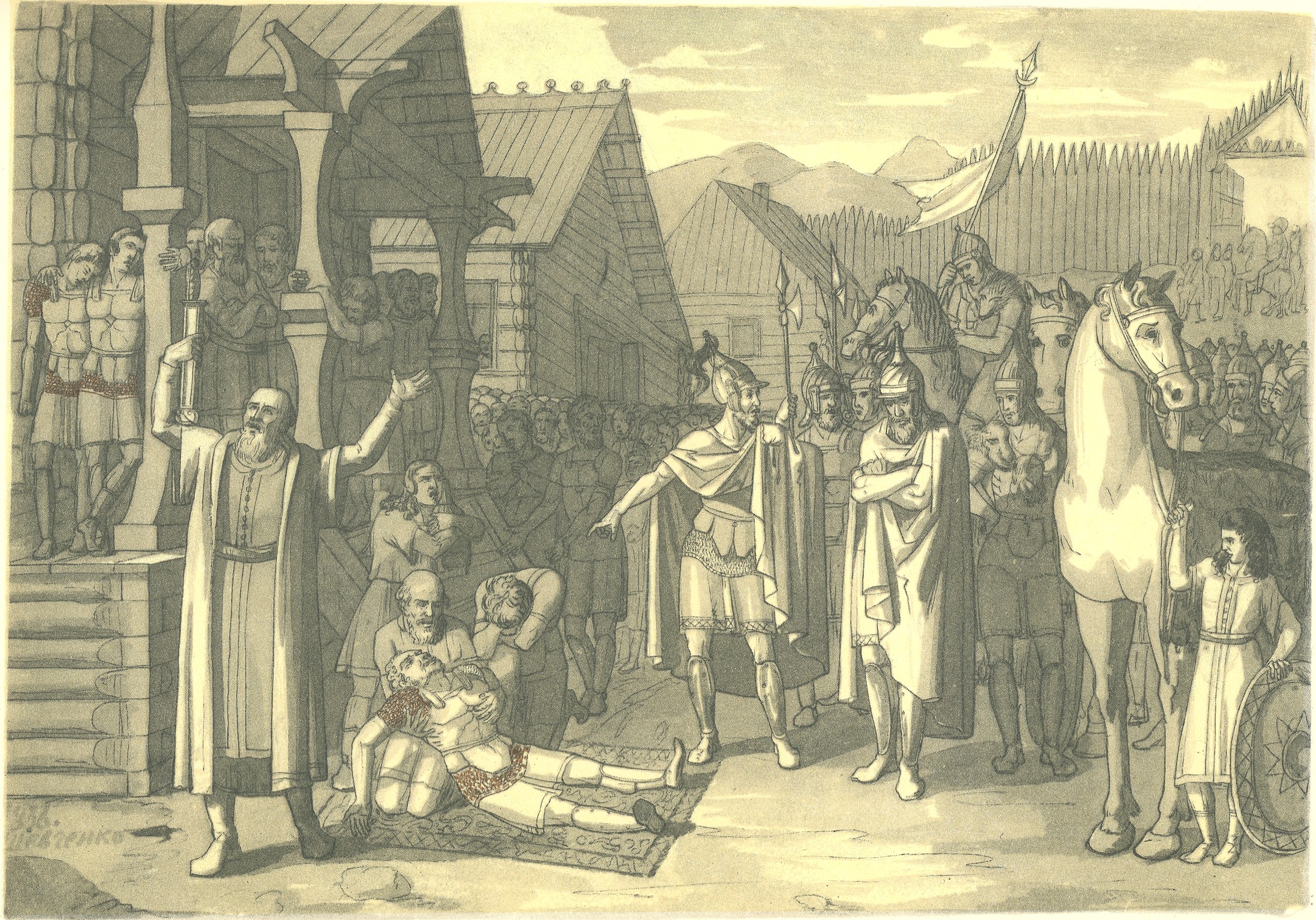 The death of Oleg of Drelinia (Taras Shevchenko)
