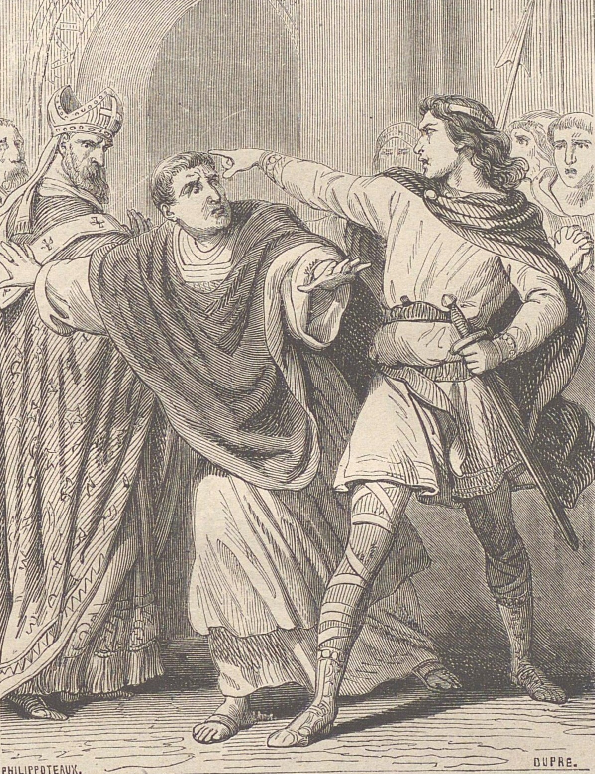 Childeric II has Saint Leger Imprisoned