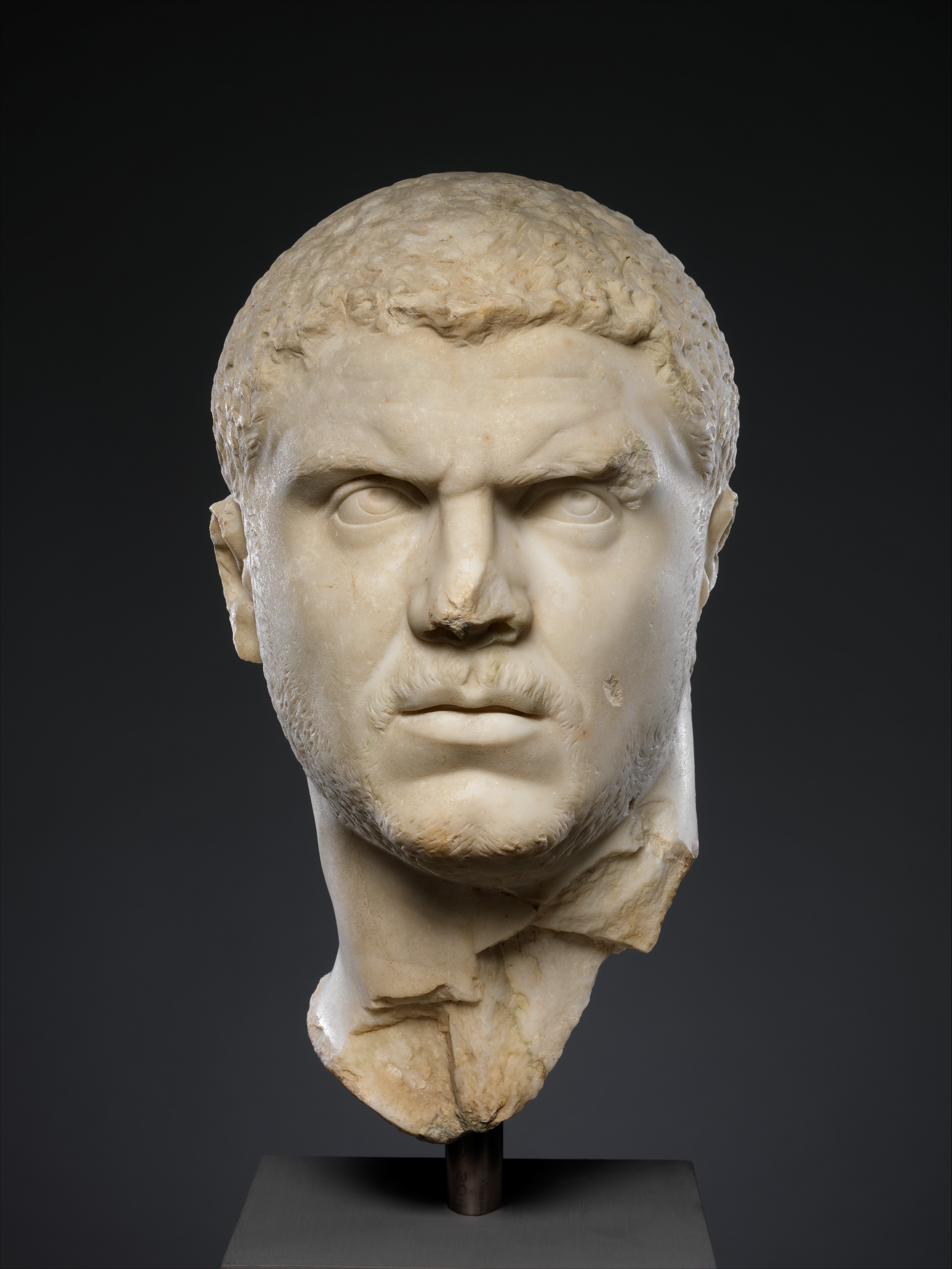 –217 Marble portrait of the emperor Caracalla; CE