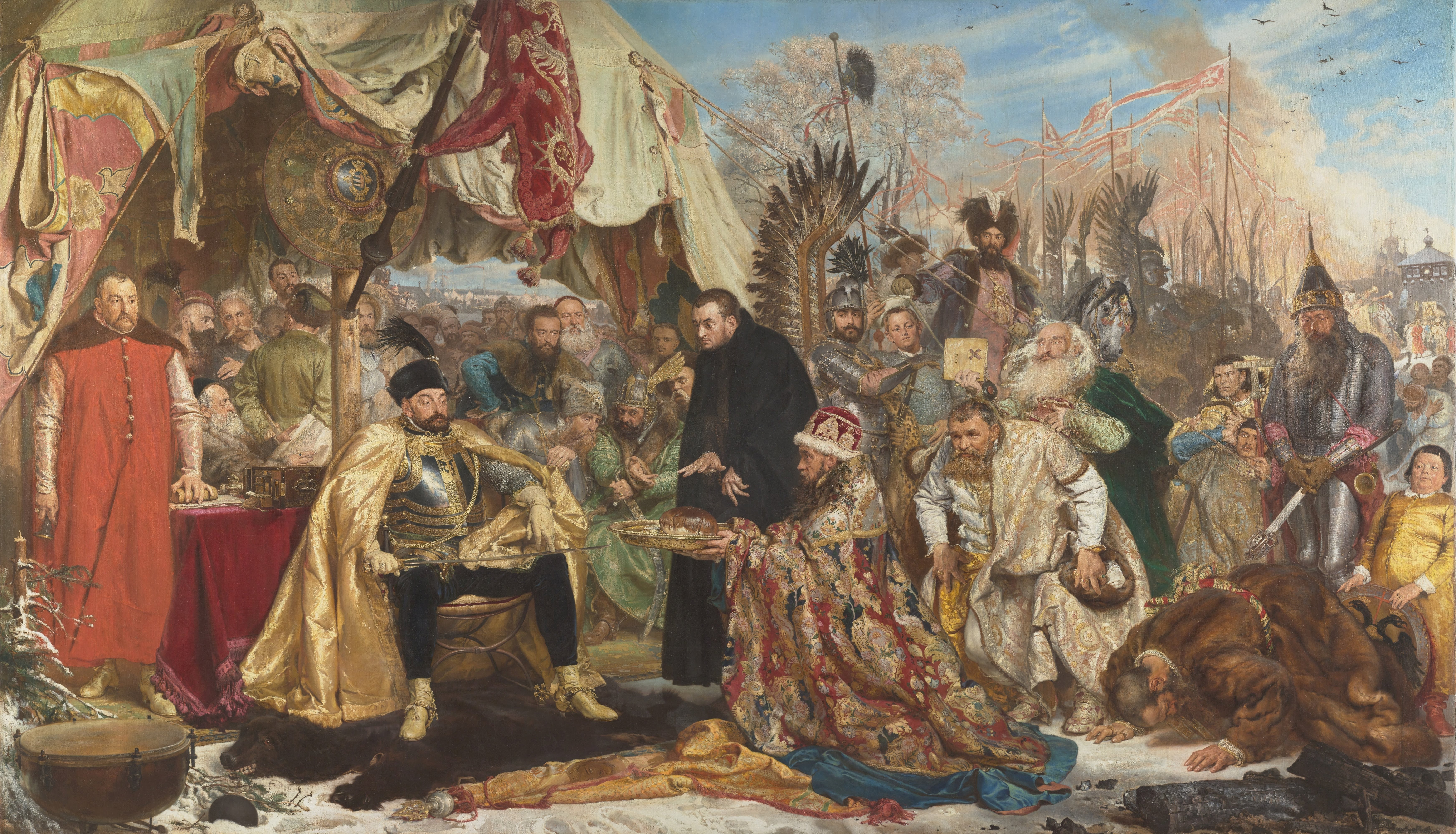 Hetman. Stefan Batory near Pskov