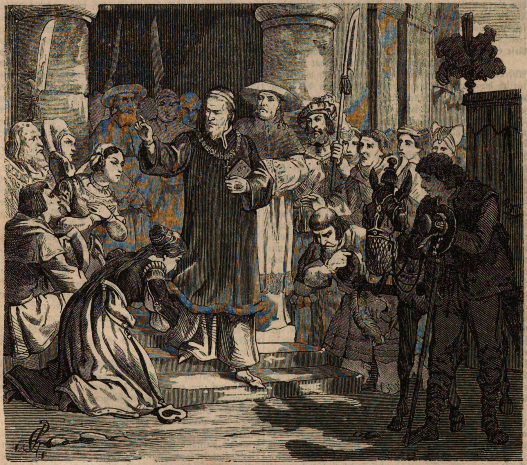 Gregor XI, leaving Avignon