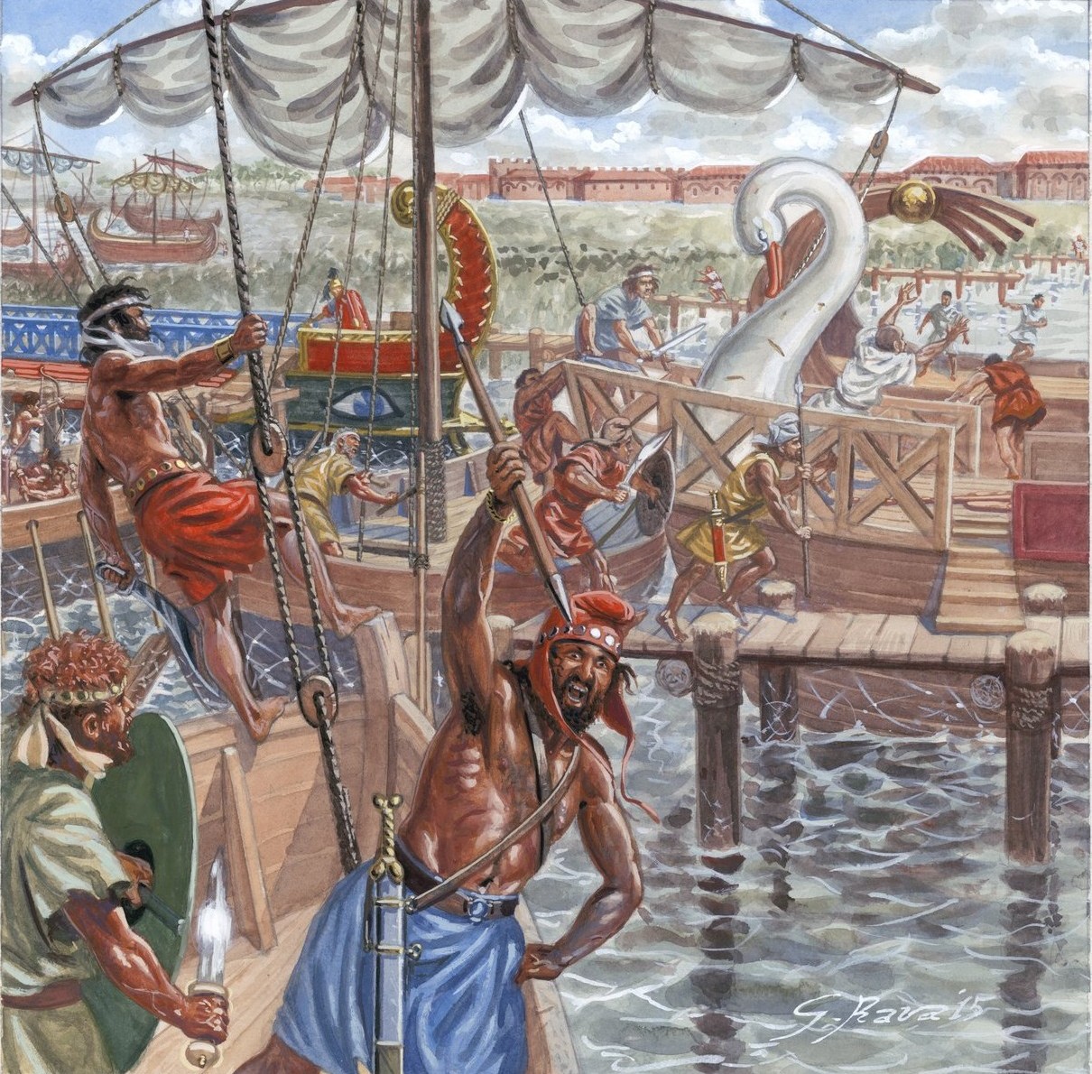 The Looting of Ostia by the Cilician Pirates