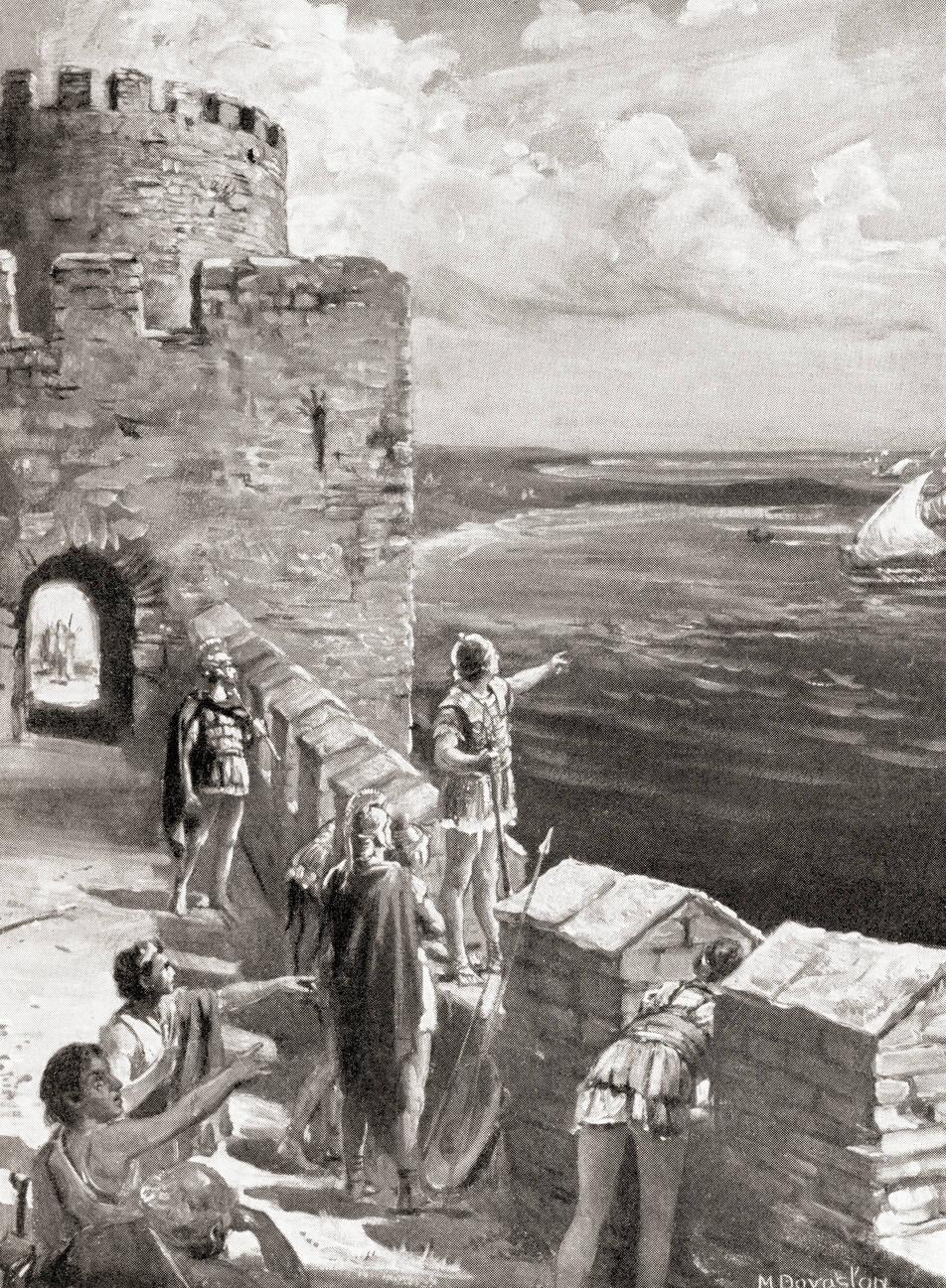 Pyrrhus' garrison at Tarentum, Italy