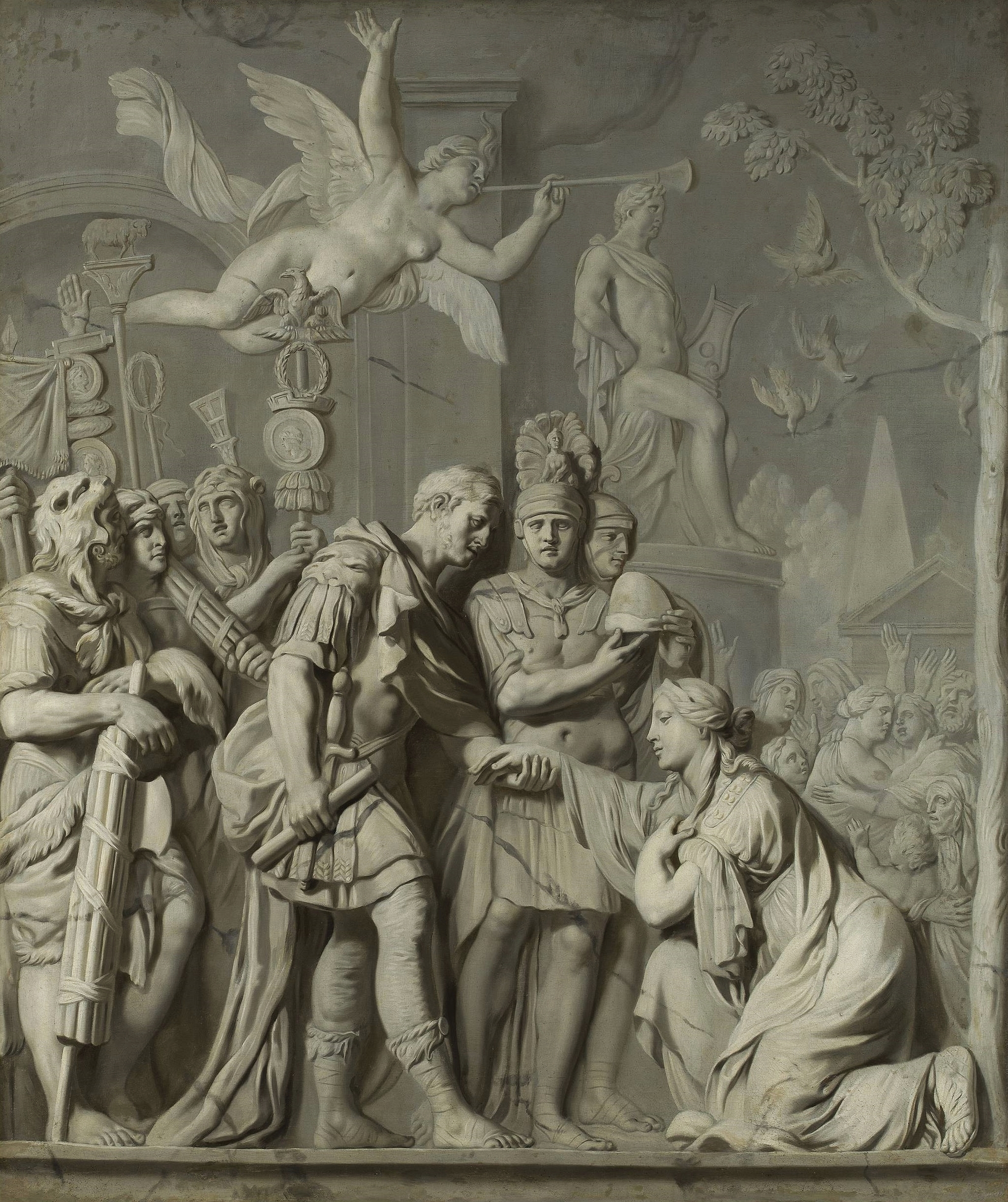Emperor Titus granting rights to Rome