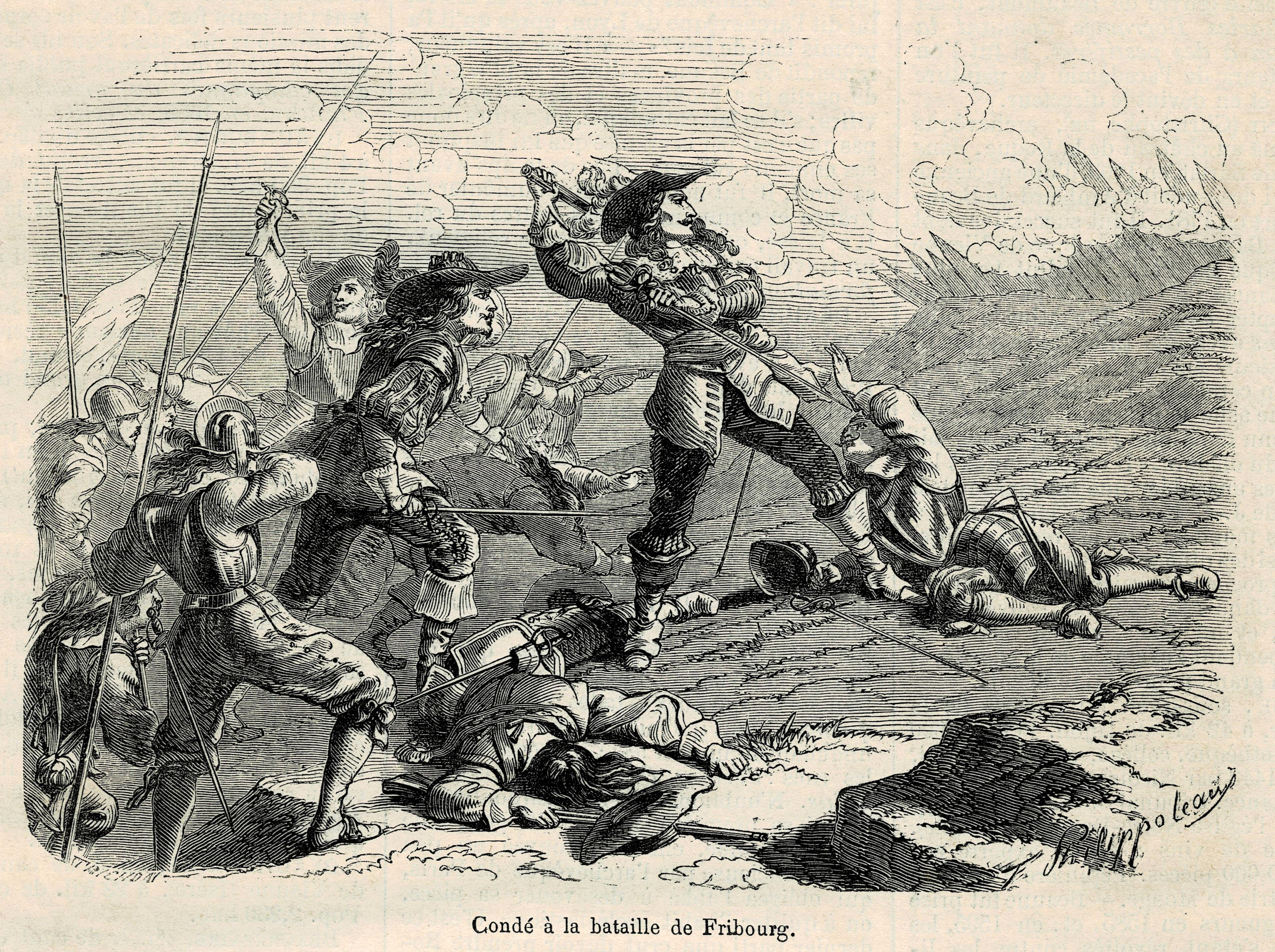 Condé at the Battle of Freiburg