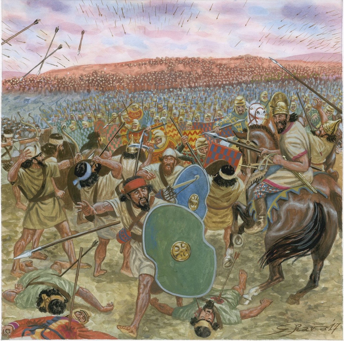 Battle between Persian and Median Giuseppe Rava