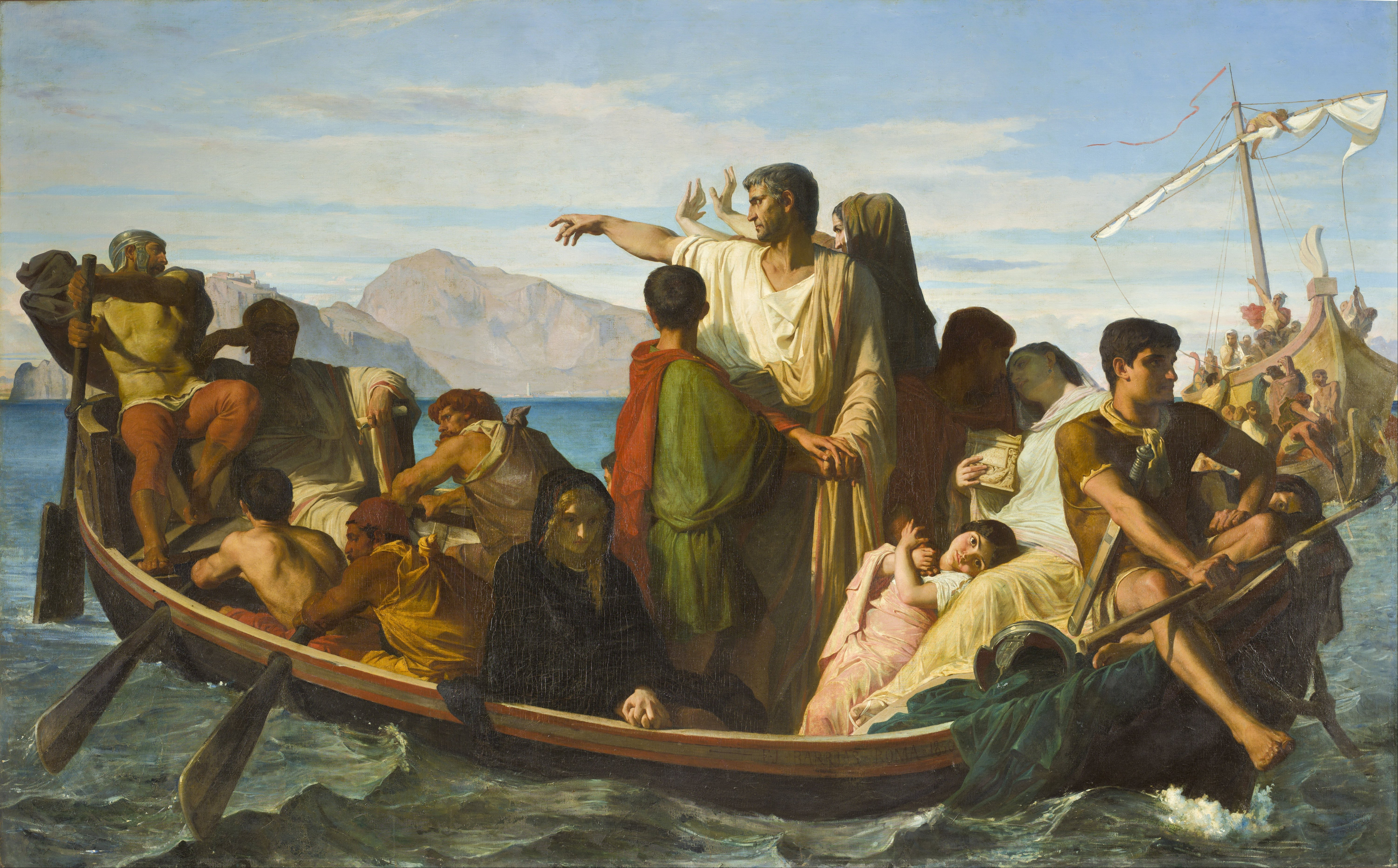 Tiberius exiles himself