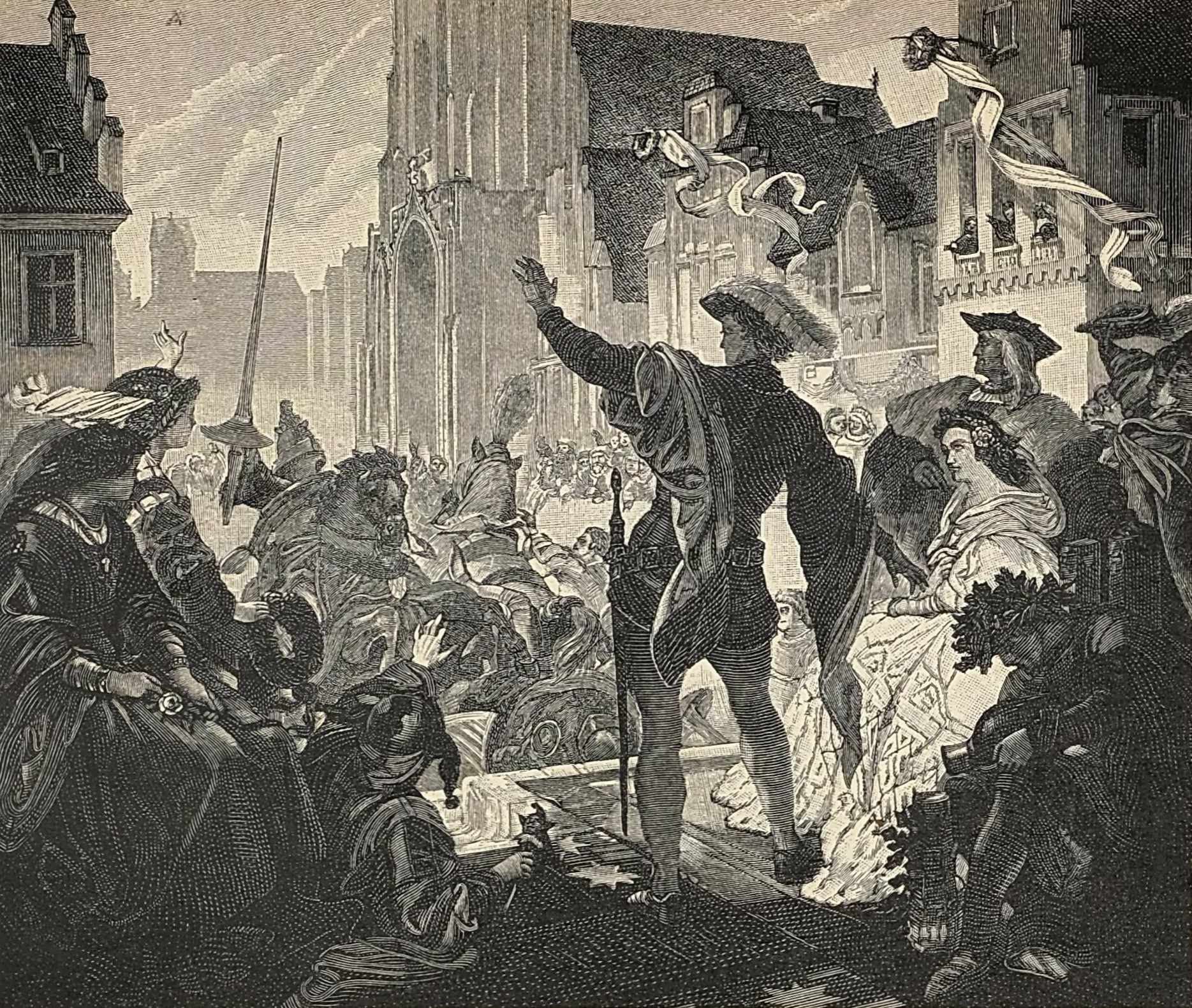 Duke George the Rich's wedding feast in Landshut After Pechmann