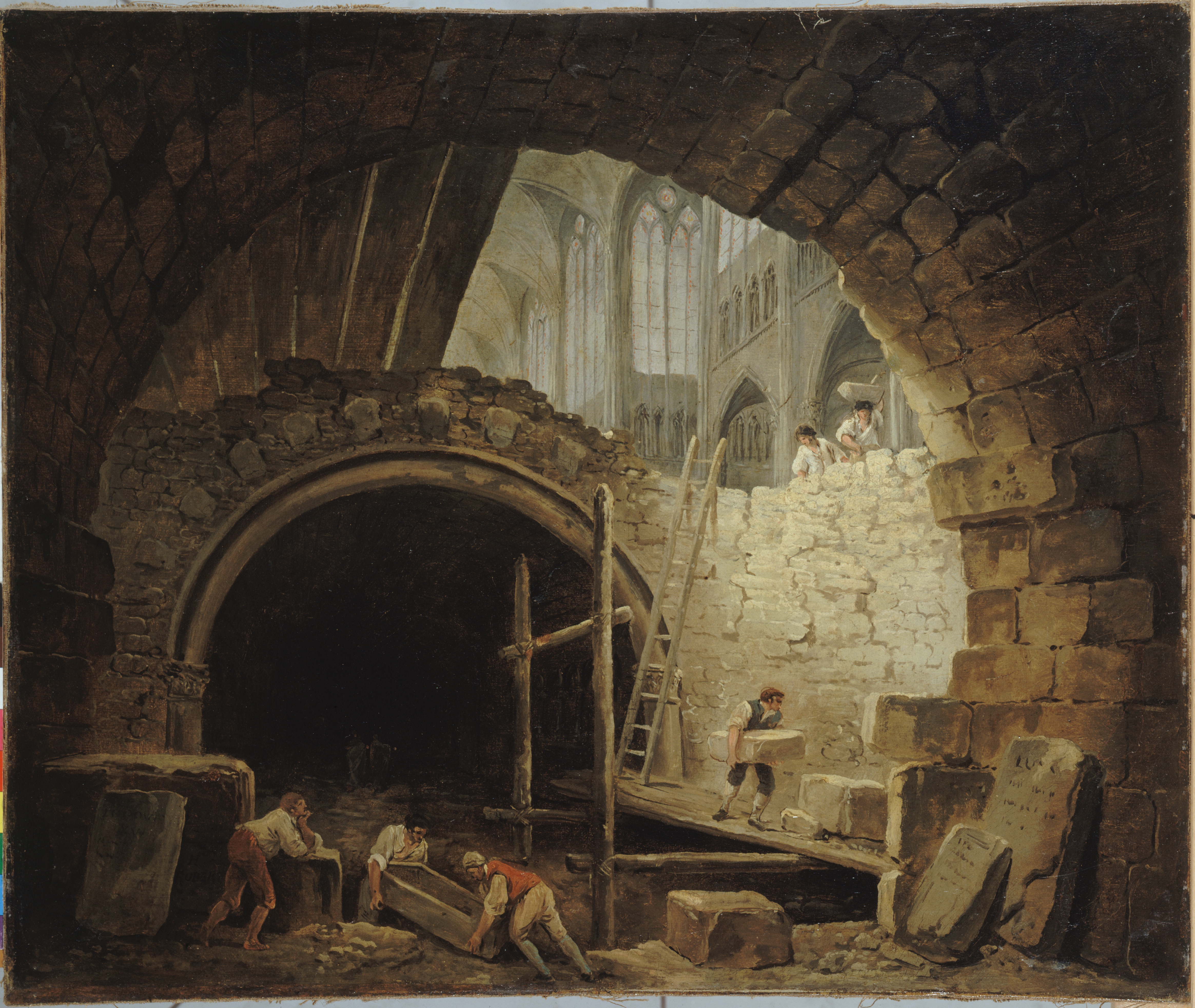 The Violation of the Royal Tombs in the Basilica of Saint-Denis, in October