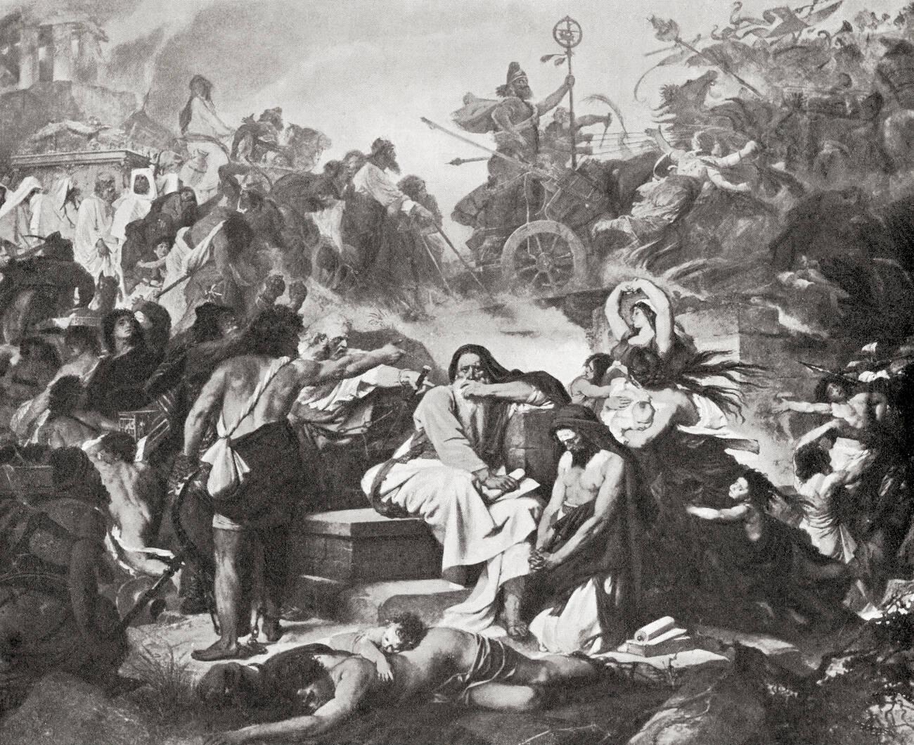 The captivity of Judah.