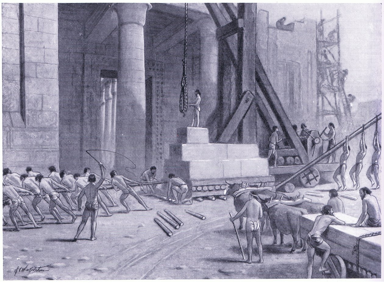 Phoenician Craftsmen Building a Temple for Solomon