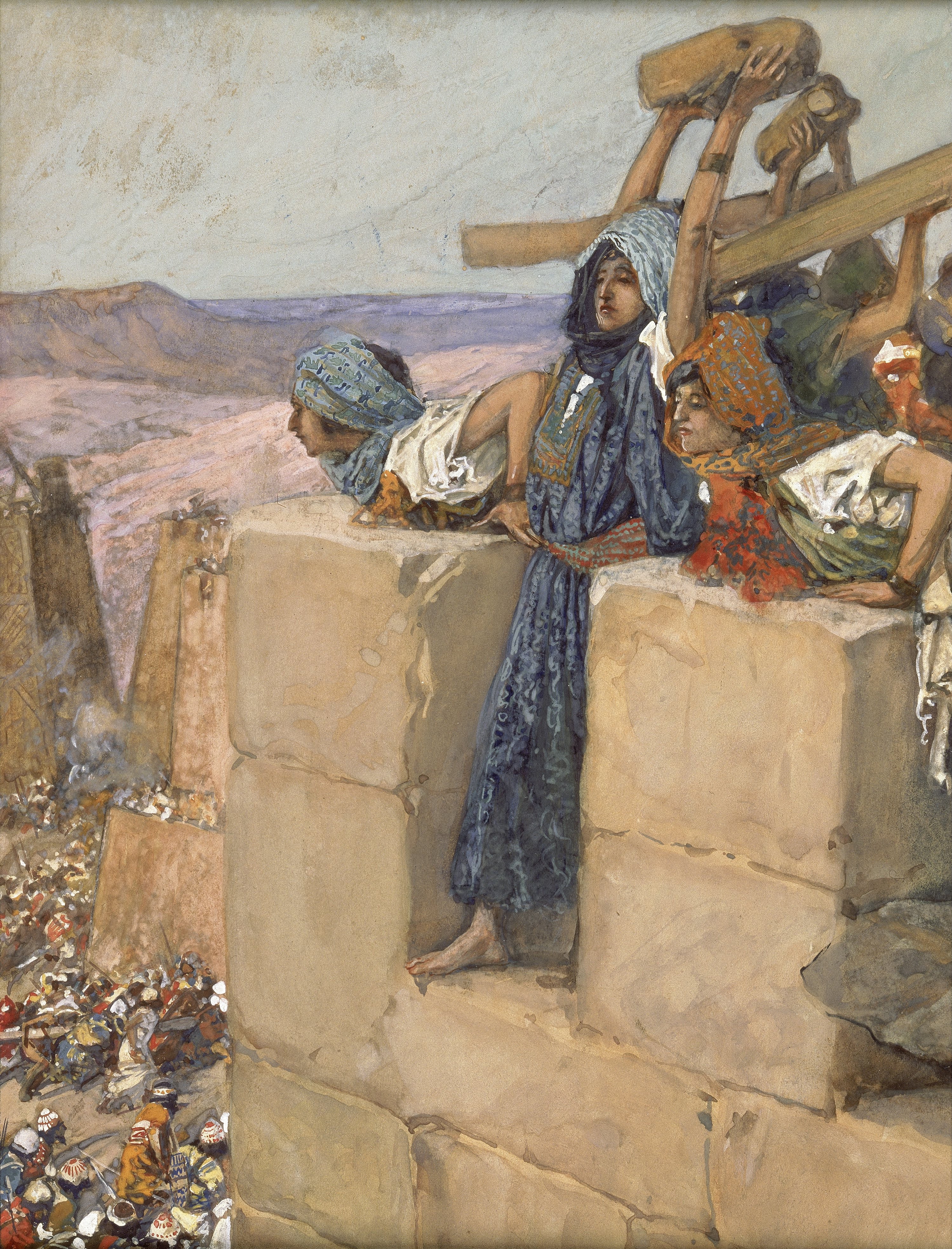 A Woman Breaks the Skull of Abimelech