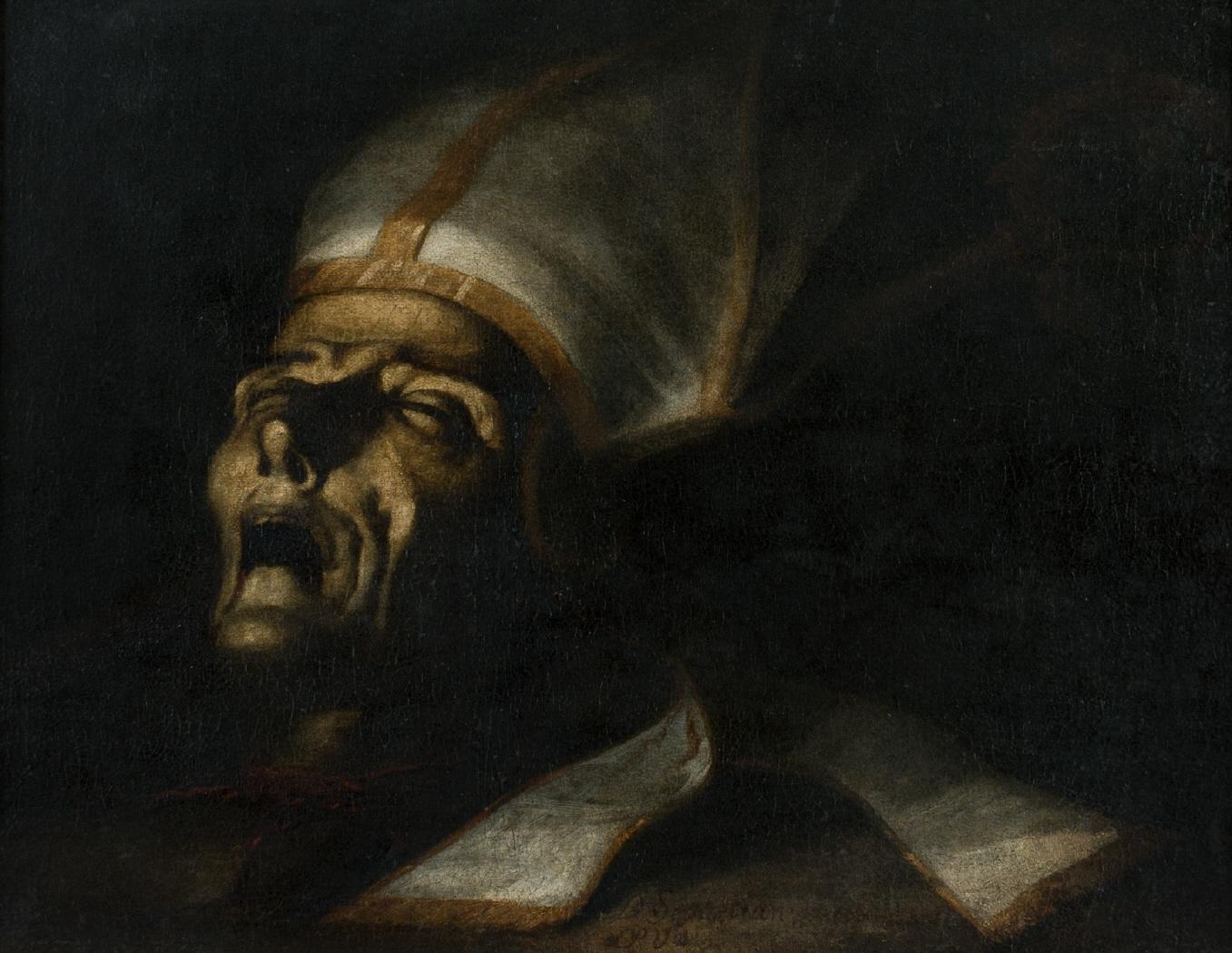 .3 Head of Saint Dionysius, by Sebastián de Llanos y Valdés (El Greco Museum, Toledo)