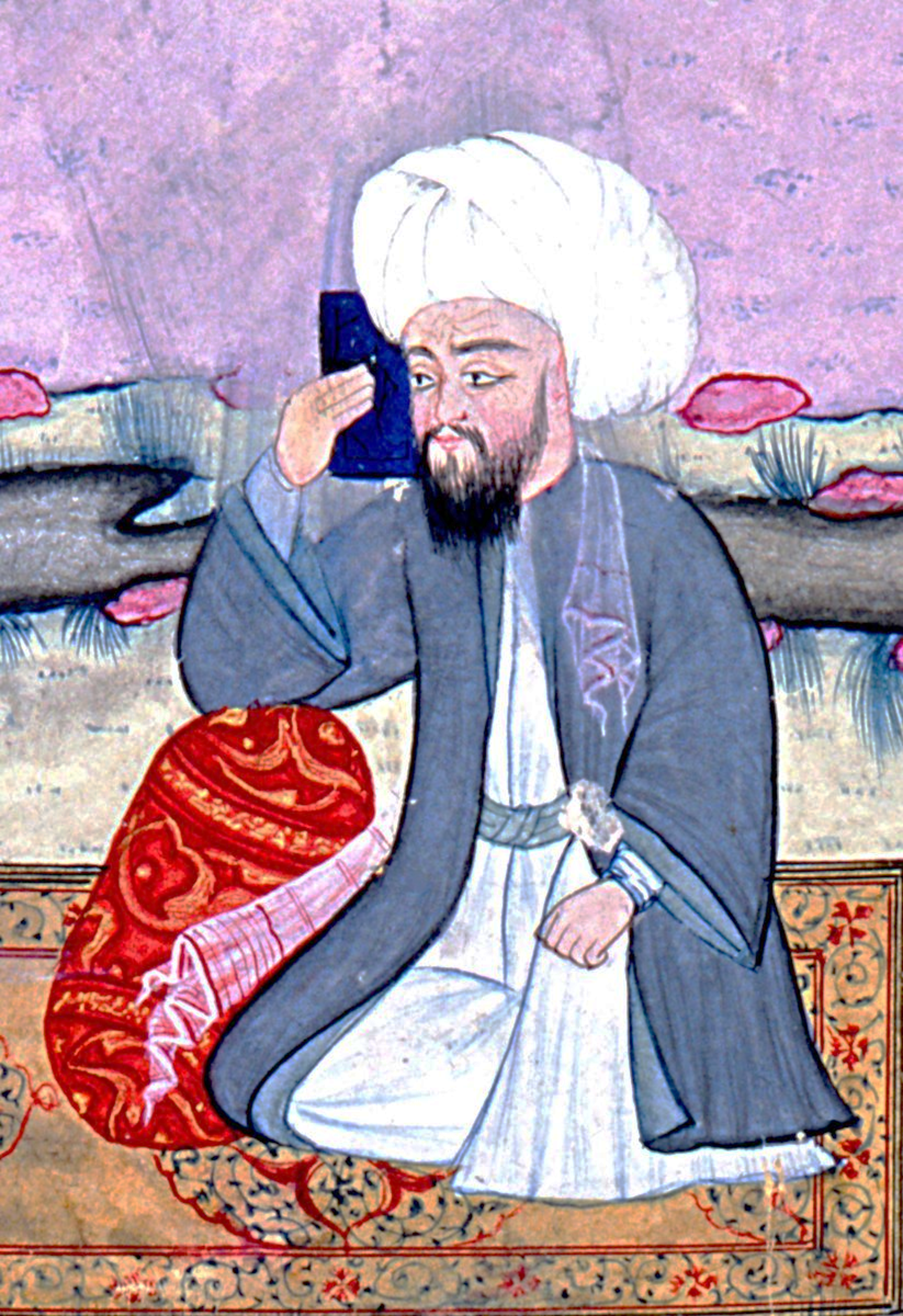 Miniature of poet Hayretî in Meşairü'ş-Şuara