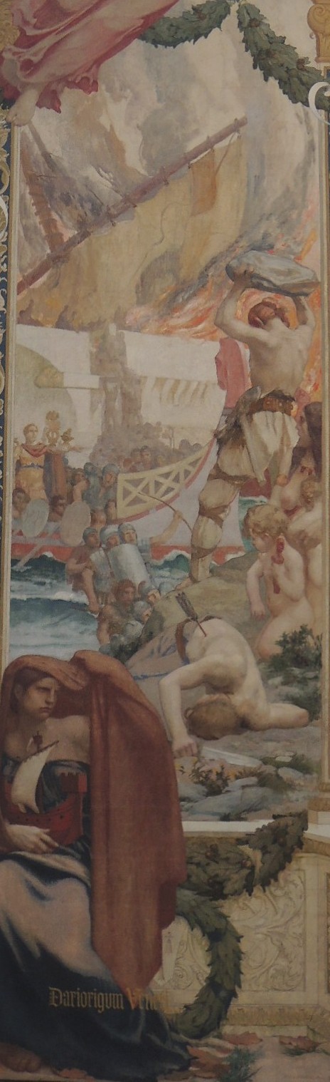 Naval Victory of the Romans over the Veneti Fleet, Auguste Gorguet, 1912 2