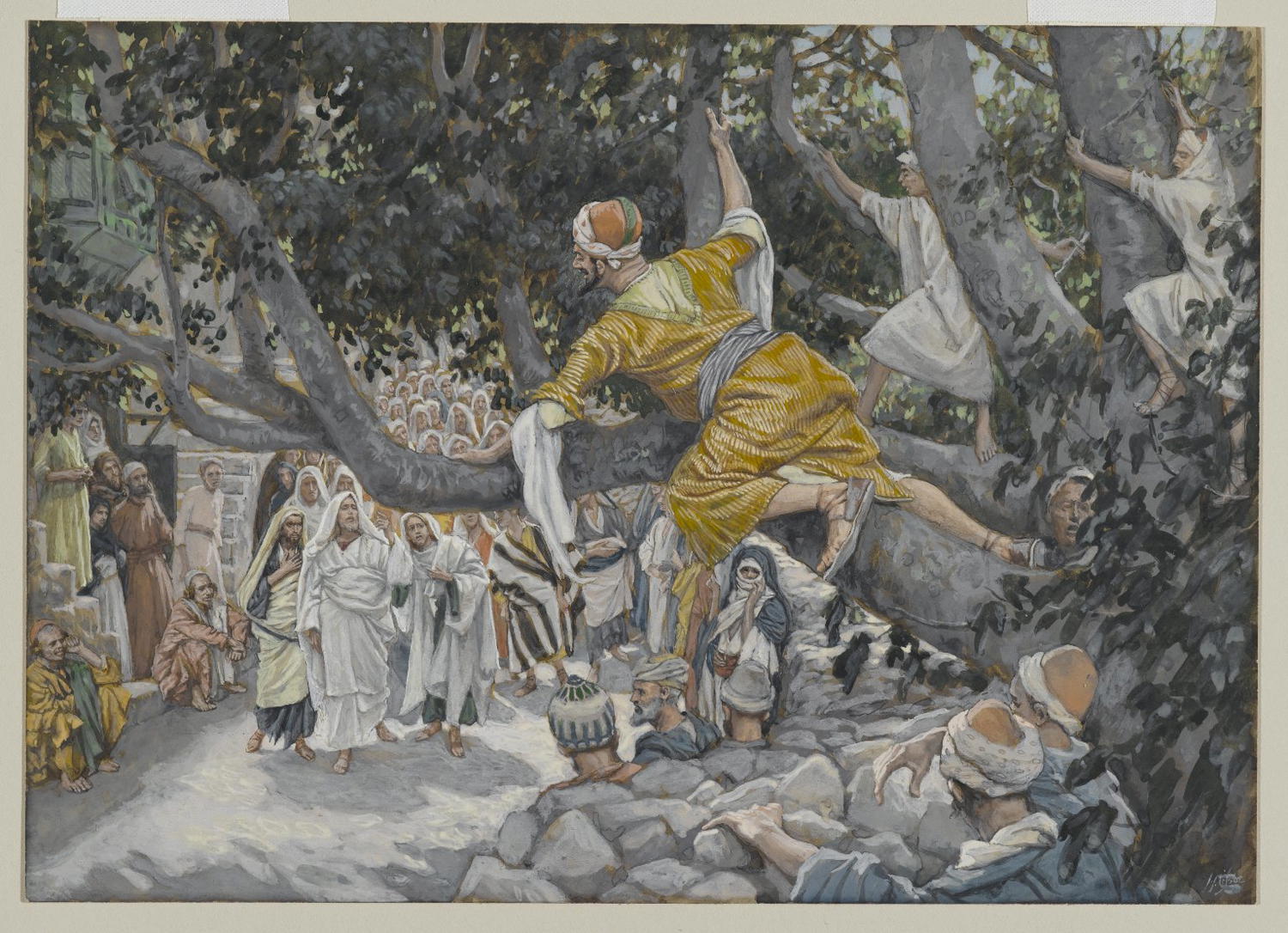 Zacchaeus in the Sycamore Awaiting the Passage of Jesus
