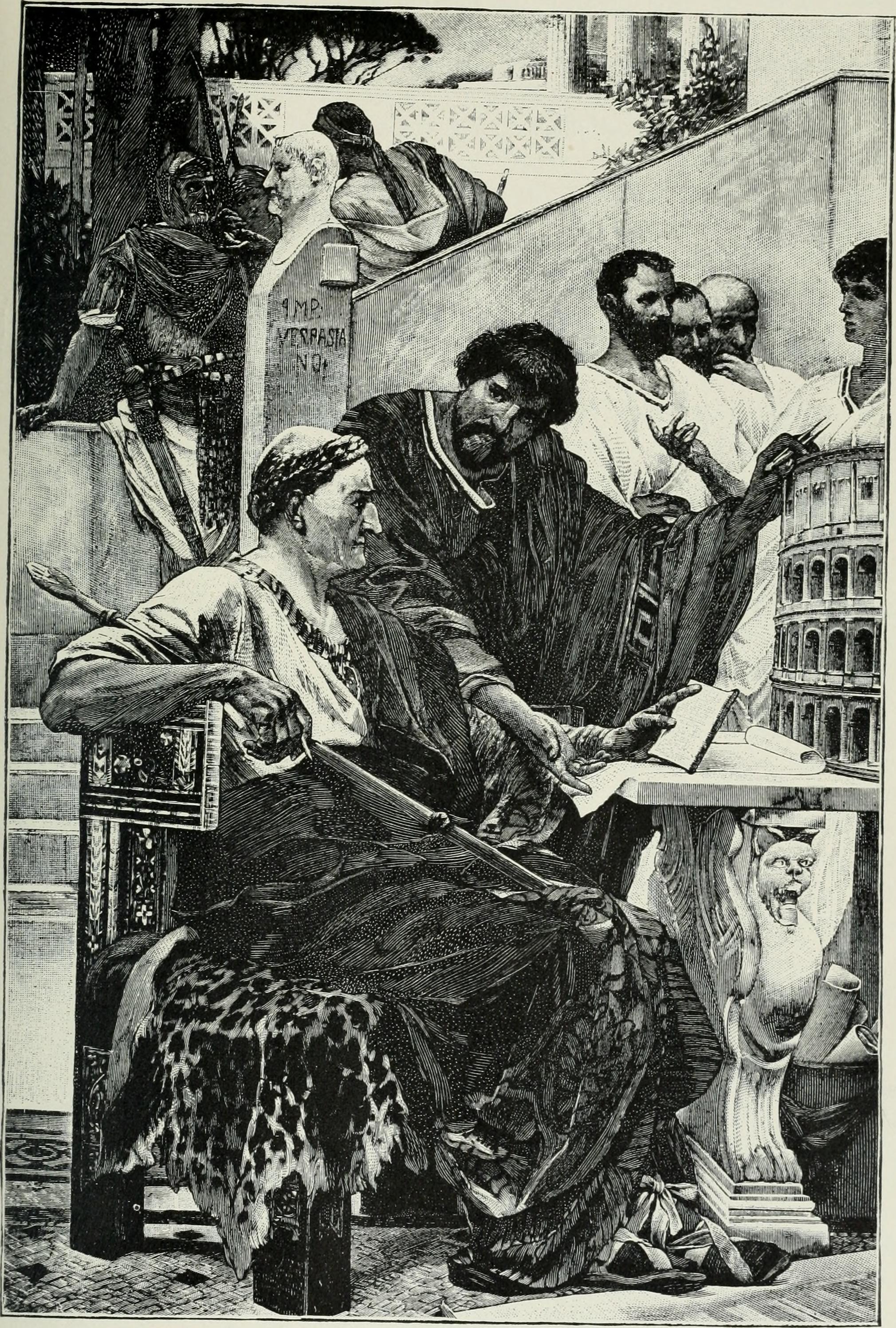 Vespasian Planning the Colosseum
