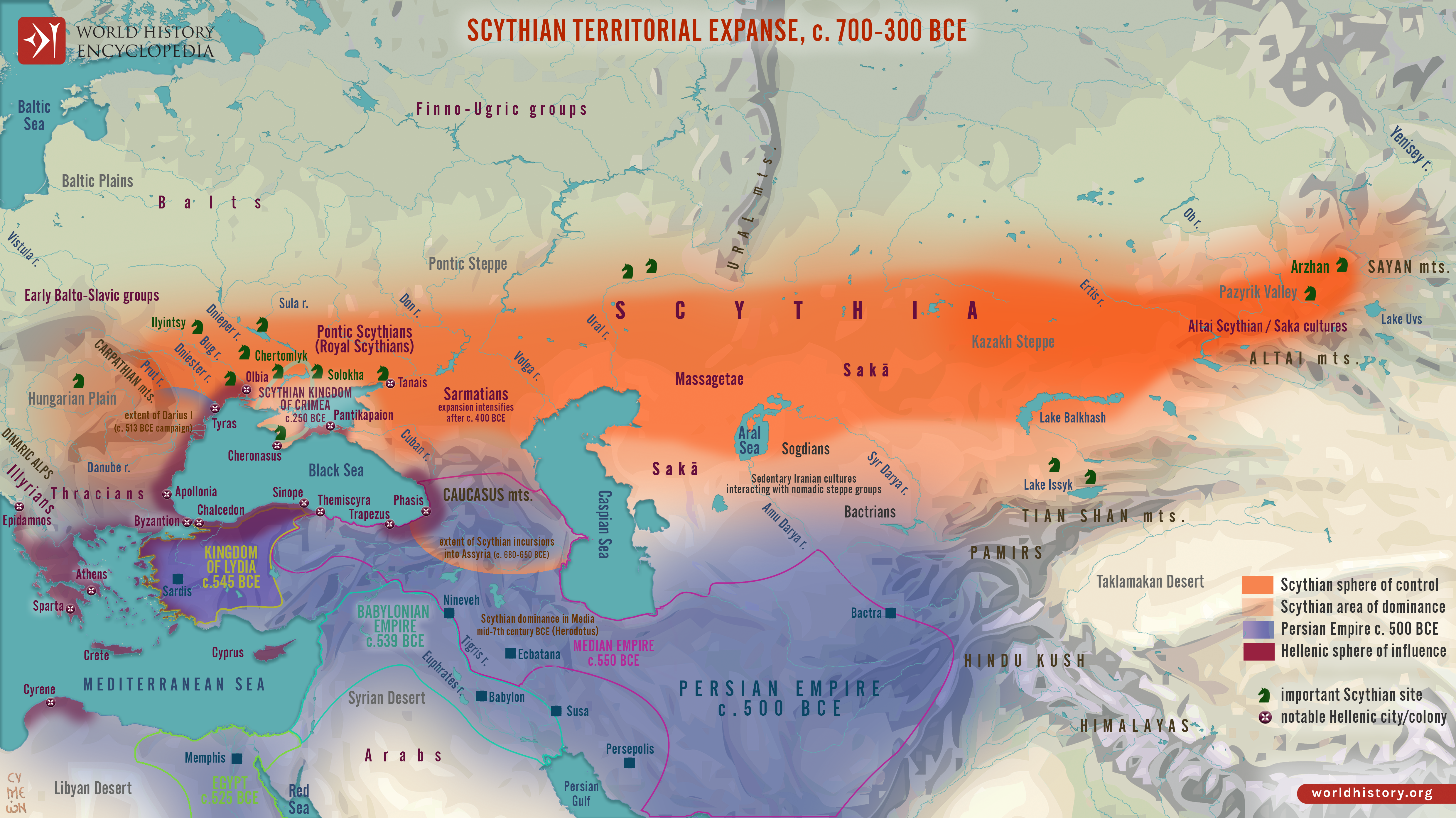 Map of Scythian Expansion