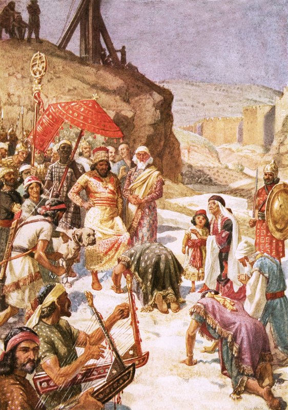 The submission of Coniah to Nebuchadnezzar, William Brassey Hole