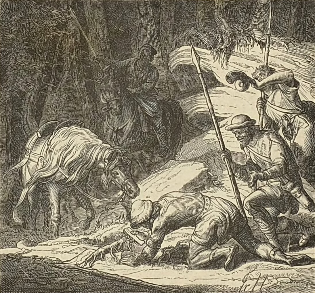 Discovery of silver in Harz by a Franc noble