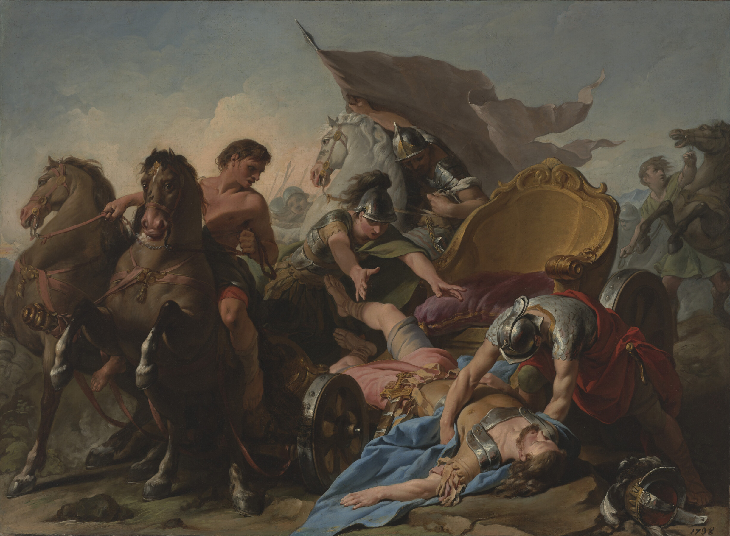 Antiochus Falling from His Chariot
