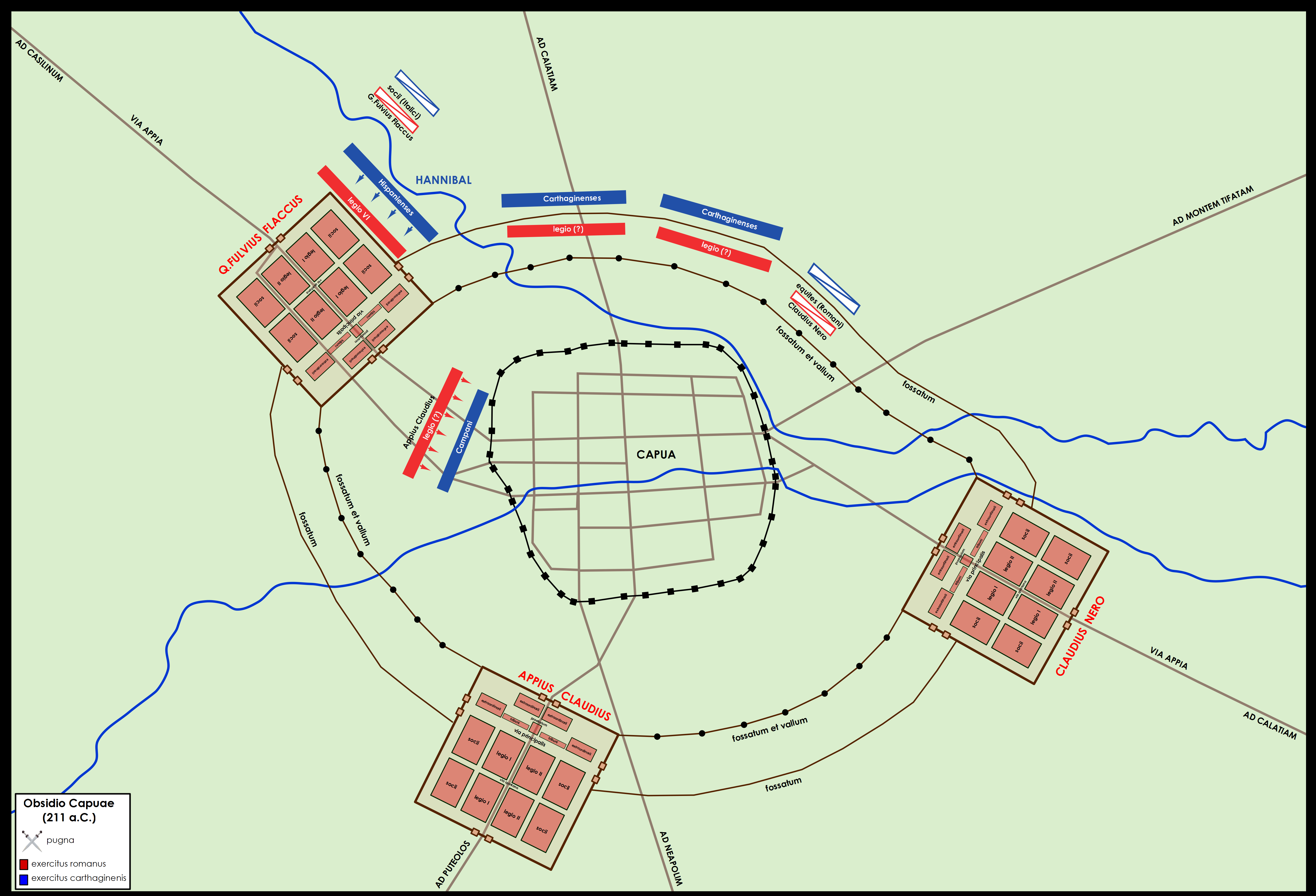 Siege of Capua the last battle before the city's surrender