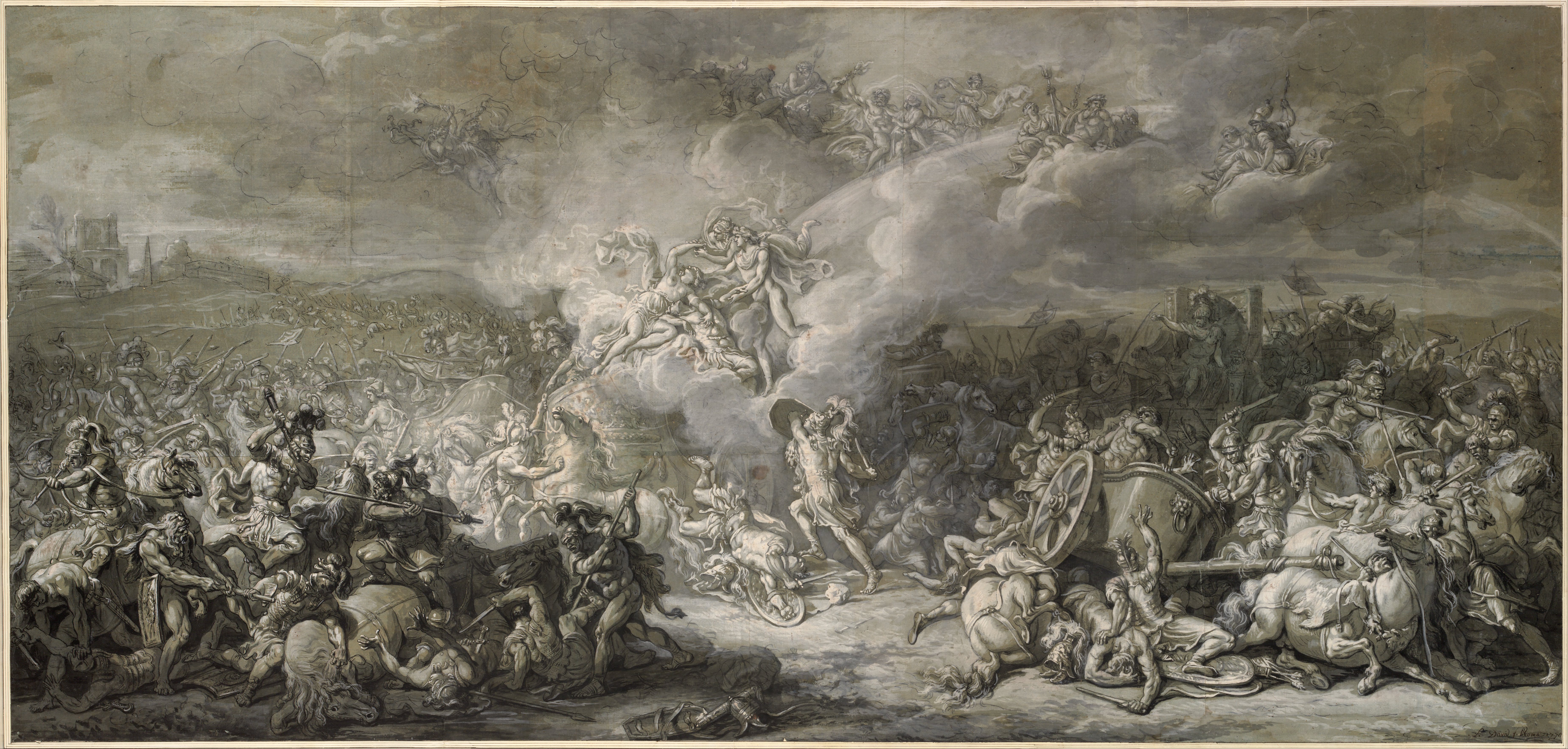 The Combat of Diomedes Jacques-Louis David