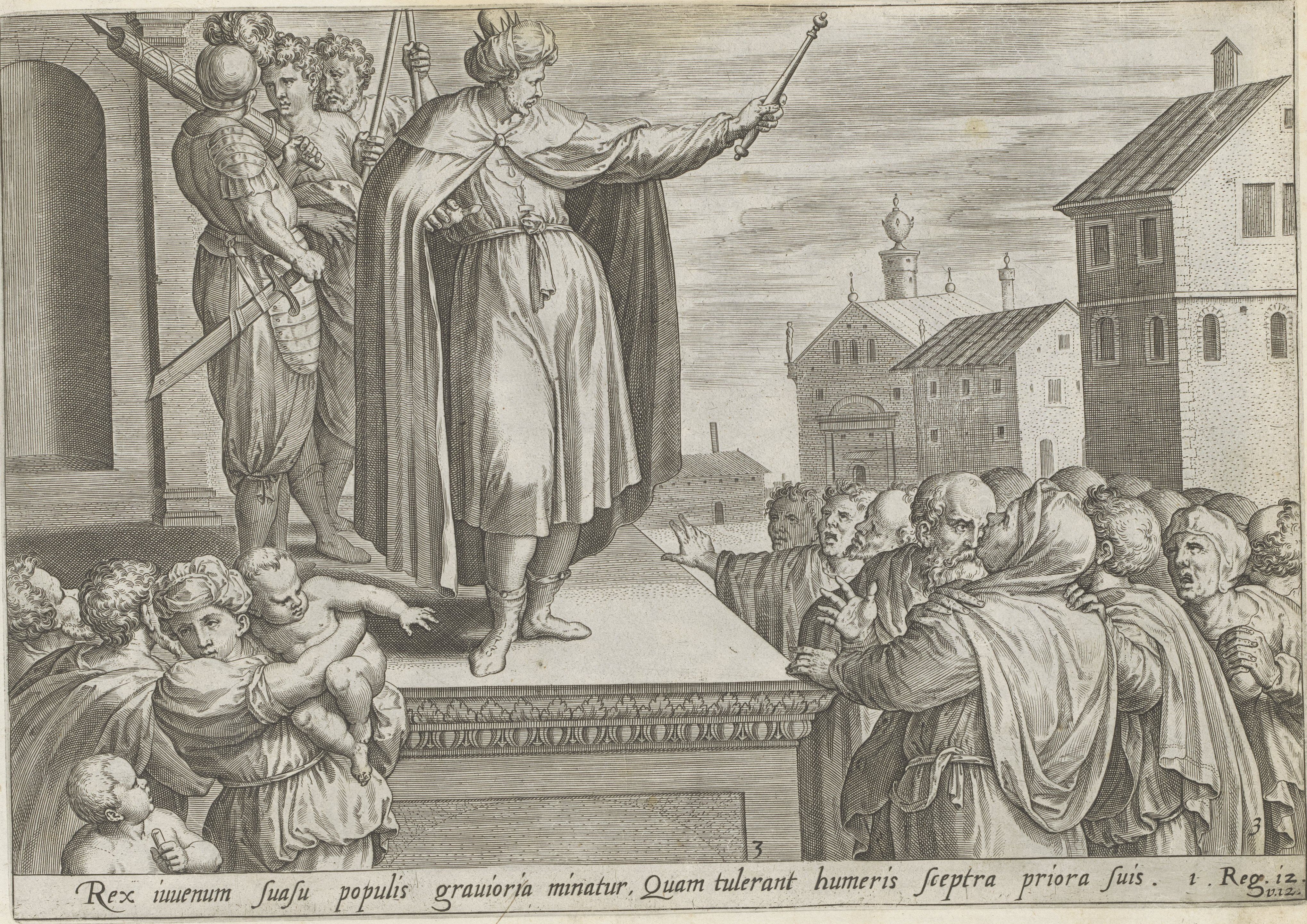 Rehoboam answers the people