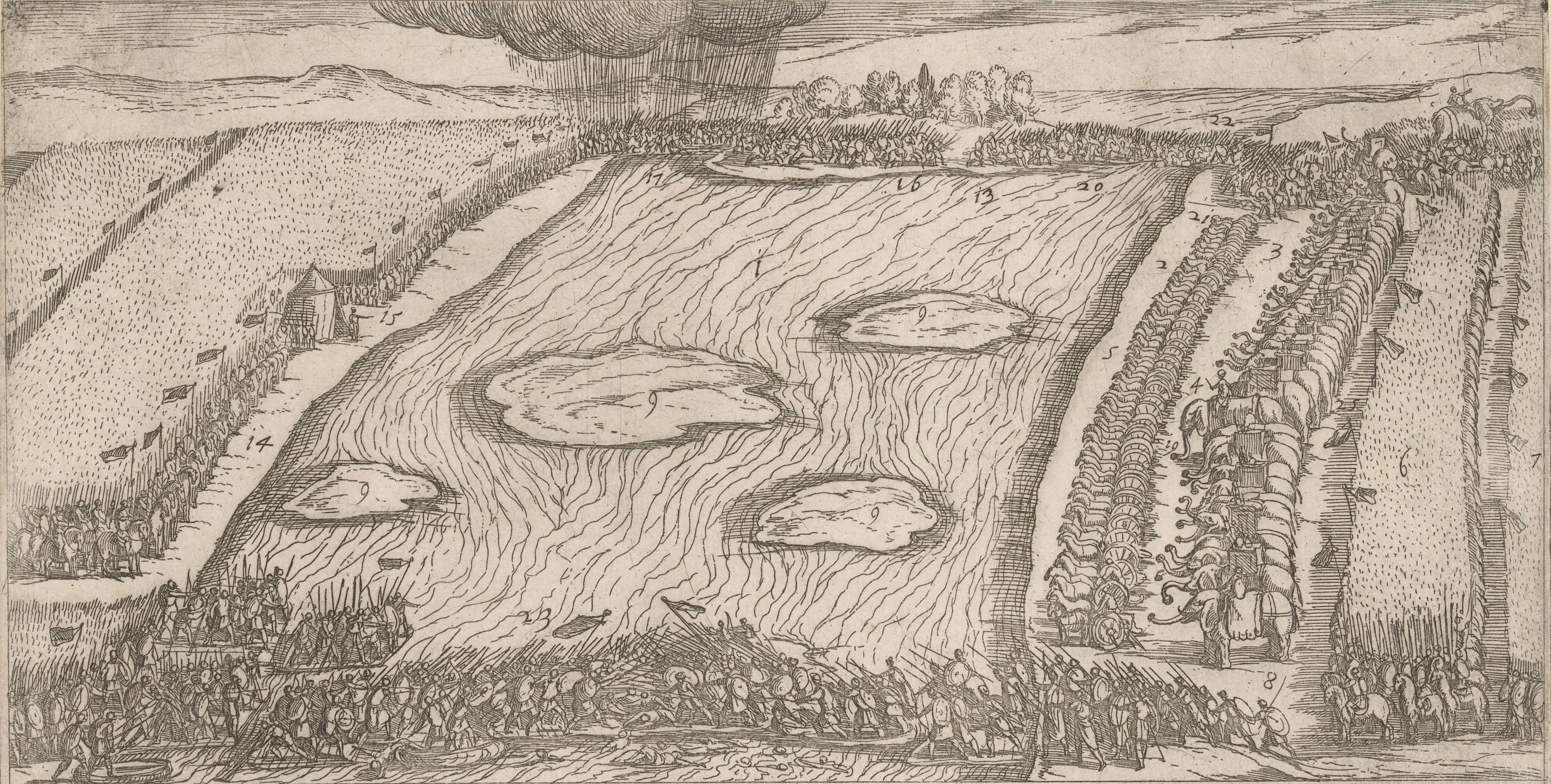 Battle of the Hydaspes attributed to Antonio Tempesta