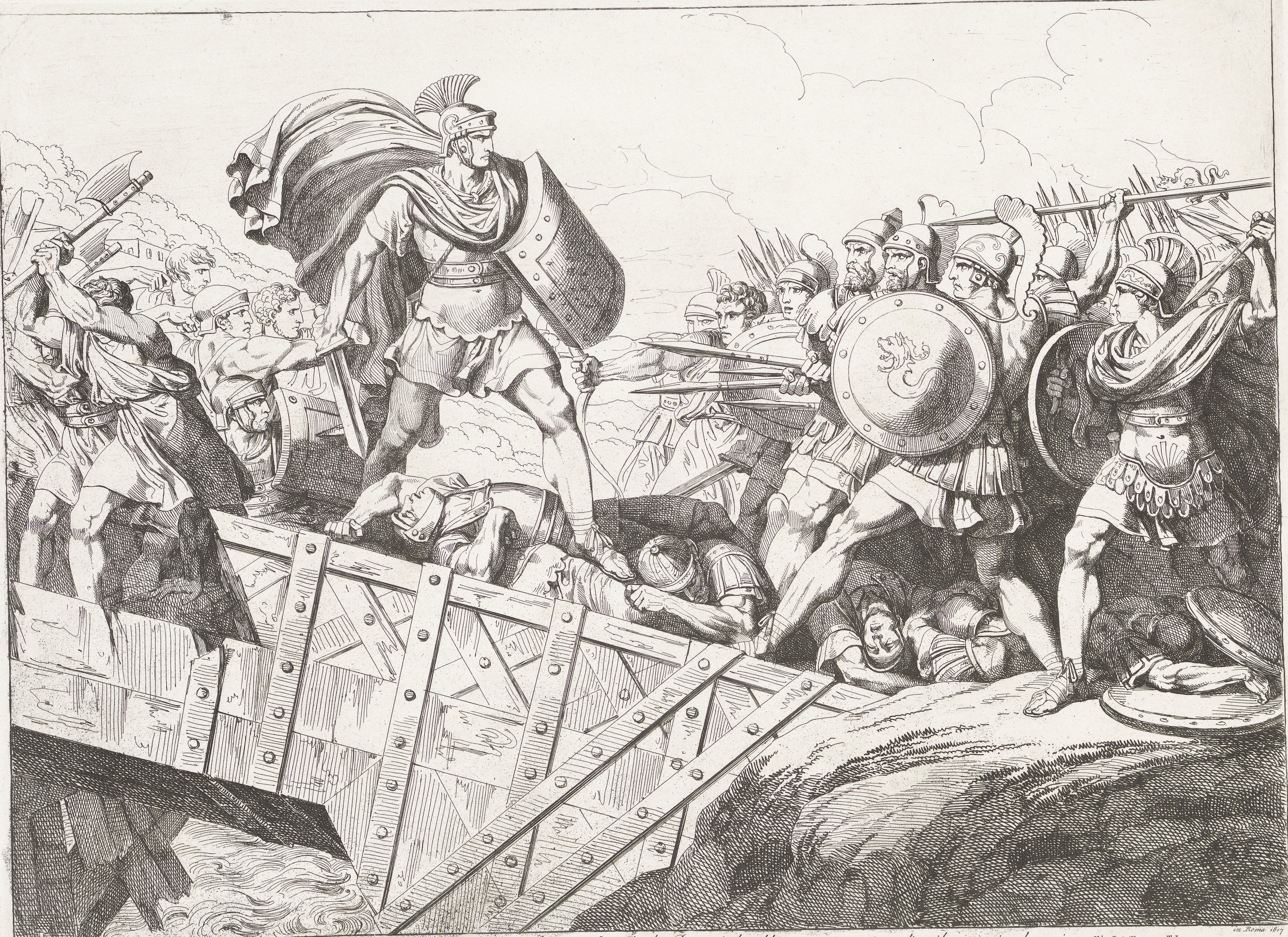 Horatius Cocles defends the Sublician Bridge
