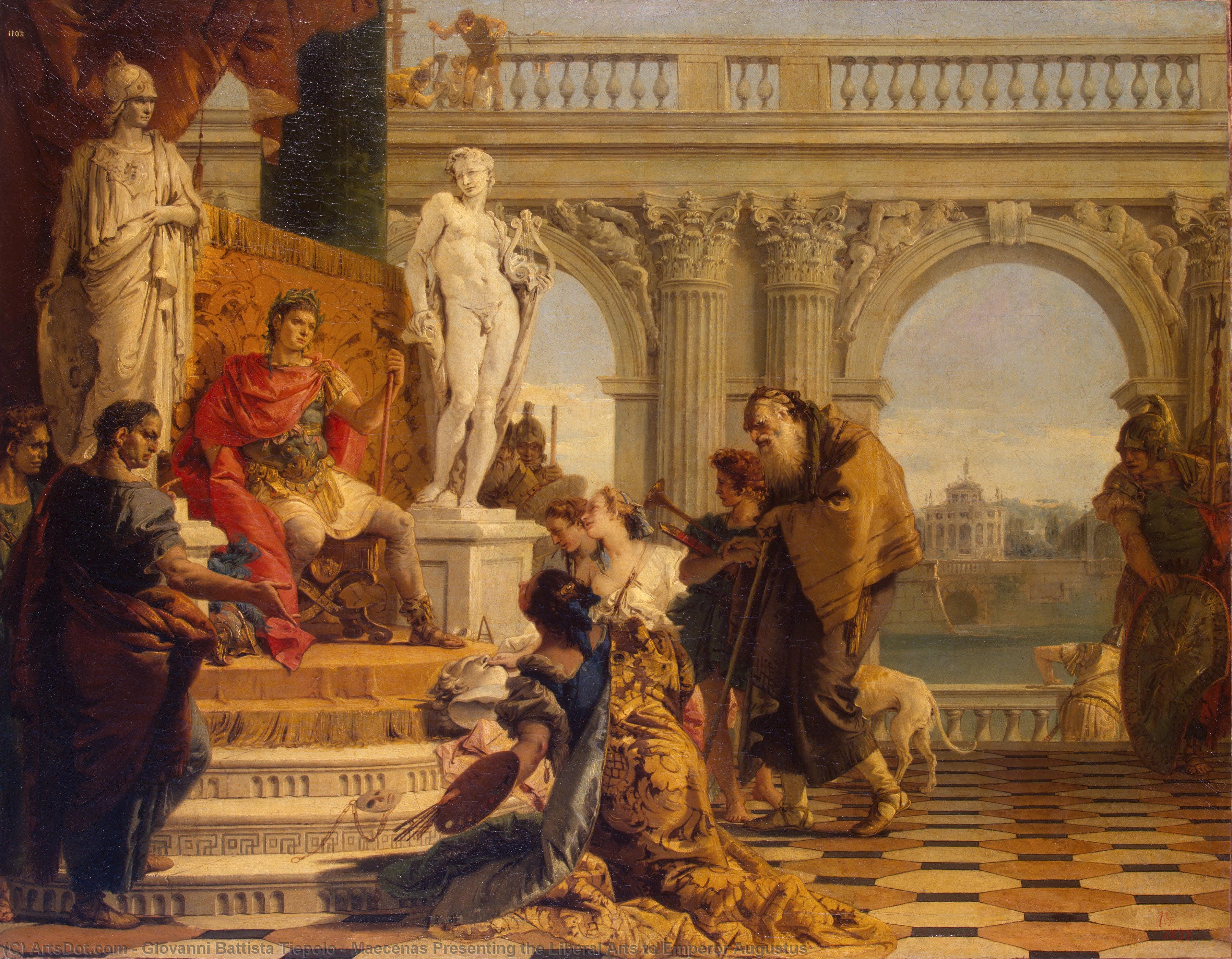 Maecenas Presenting the Liberal Arts to Augustus
