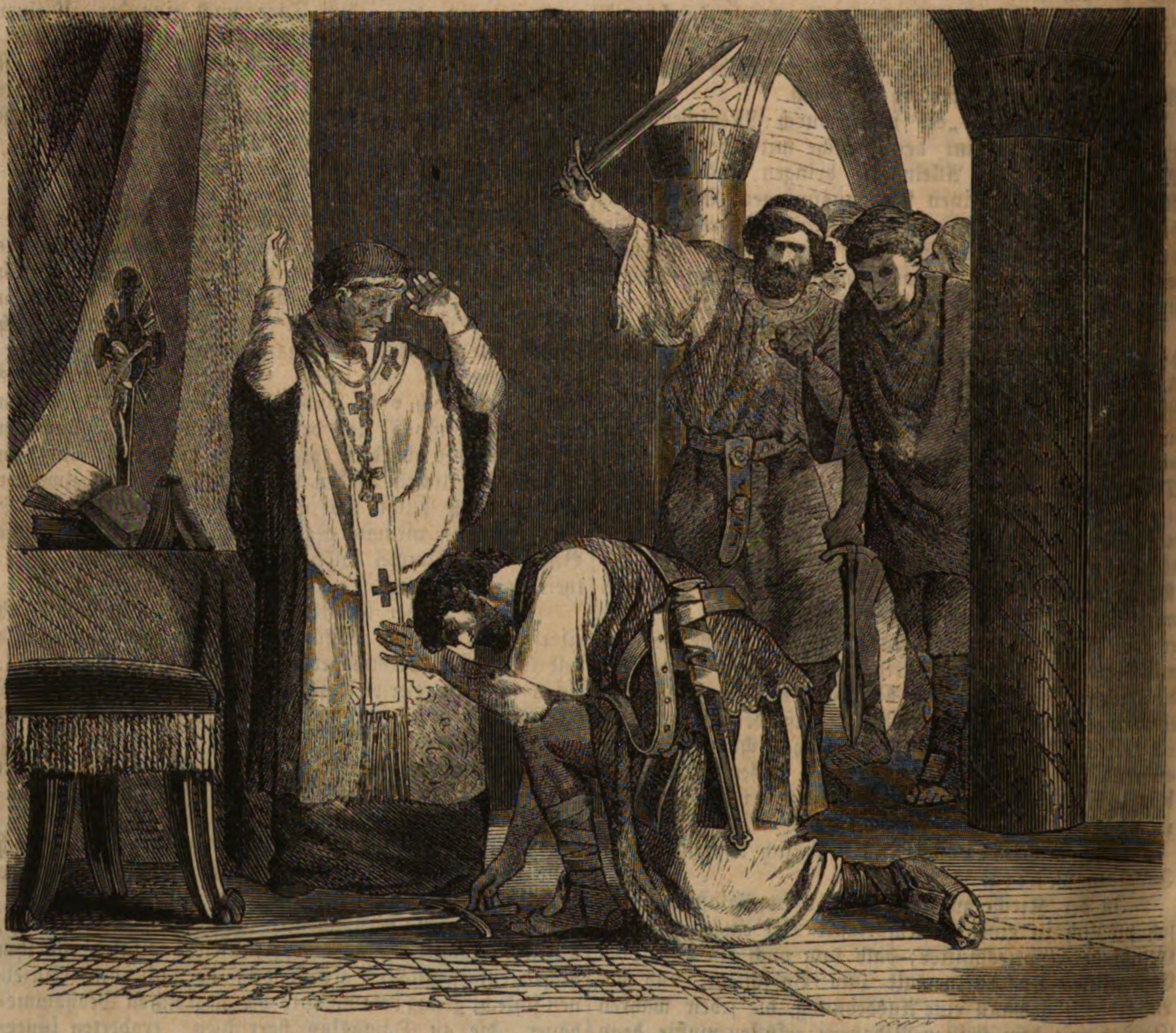Sergius I saves the stable master (protospatharios) Zacharias