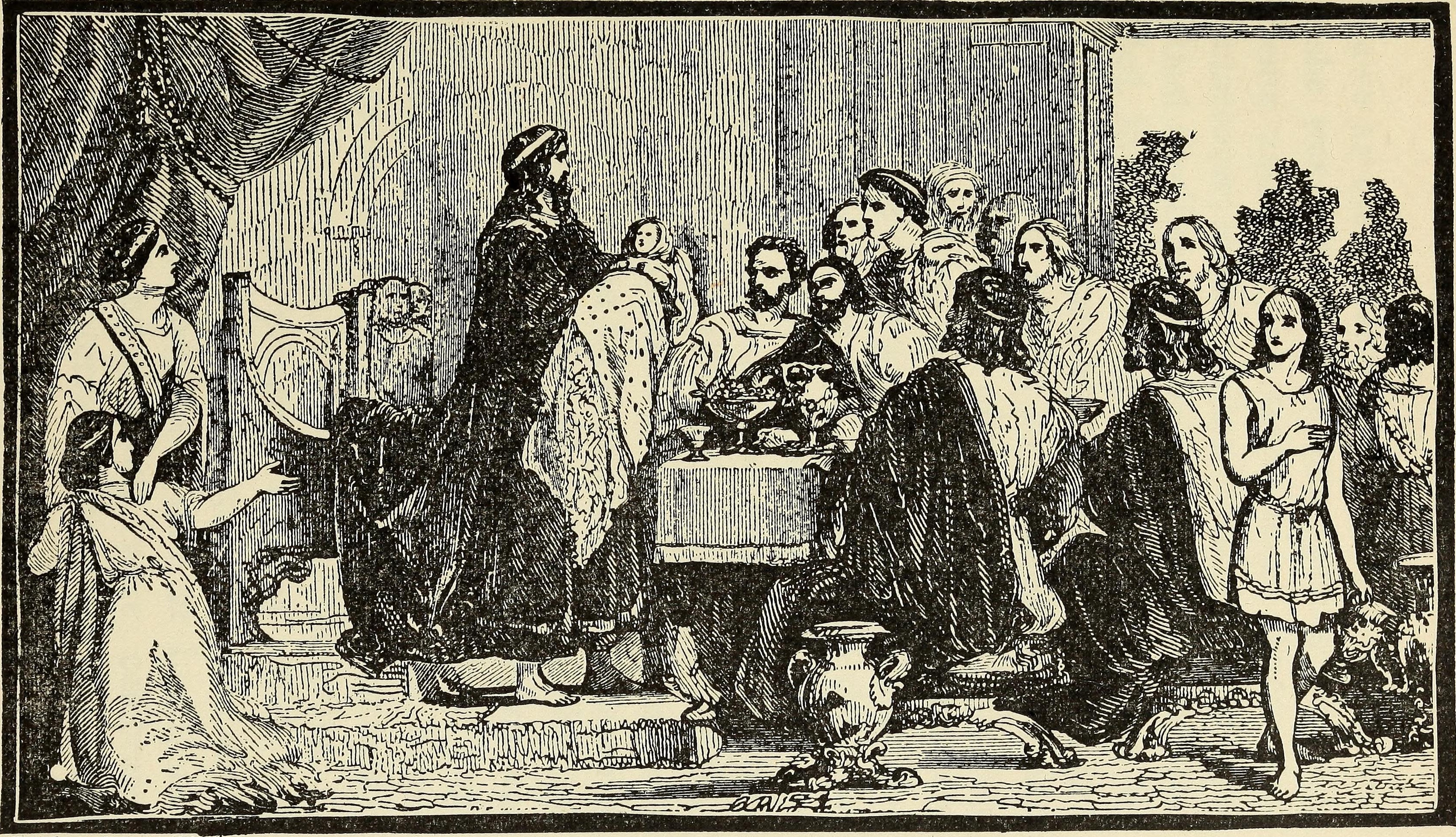 Lycurgus Presents Infant King to Spartans