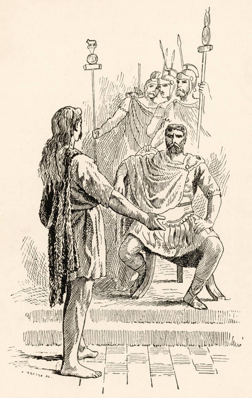 Caratacus before Emperor Claudius