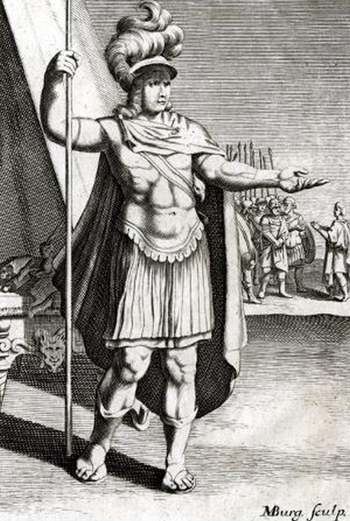 Engraving which accompanied Plutarch's Life of Eumenes, in volume 3 of the John Dryden edition published