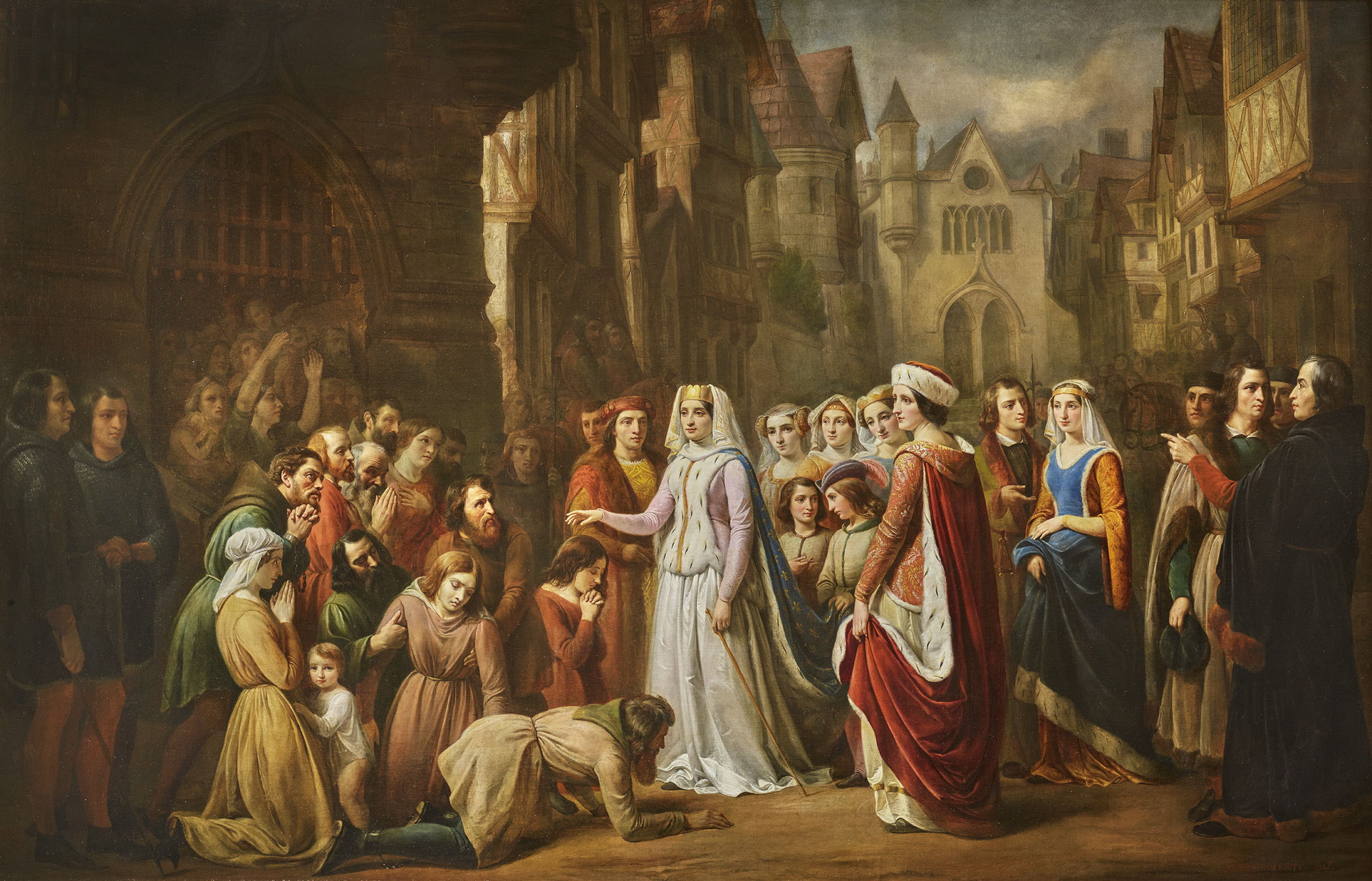 Queen Blanche of Castile freeing prisoners