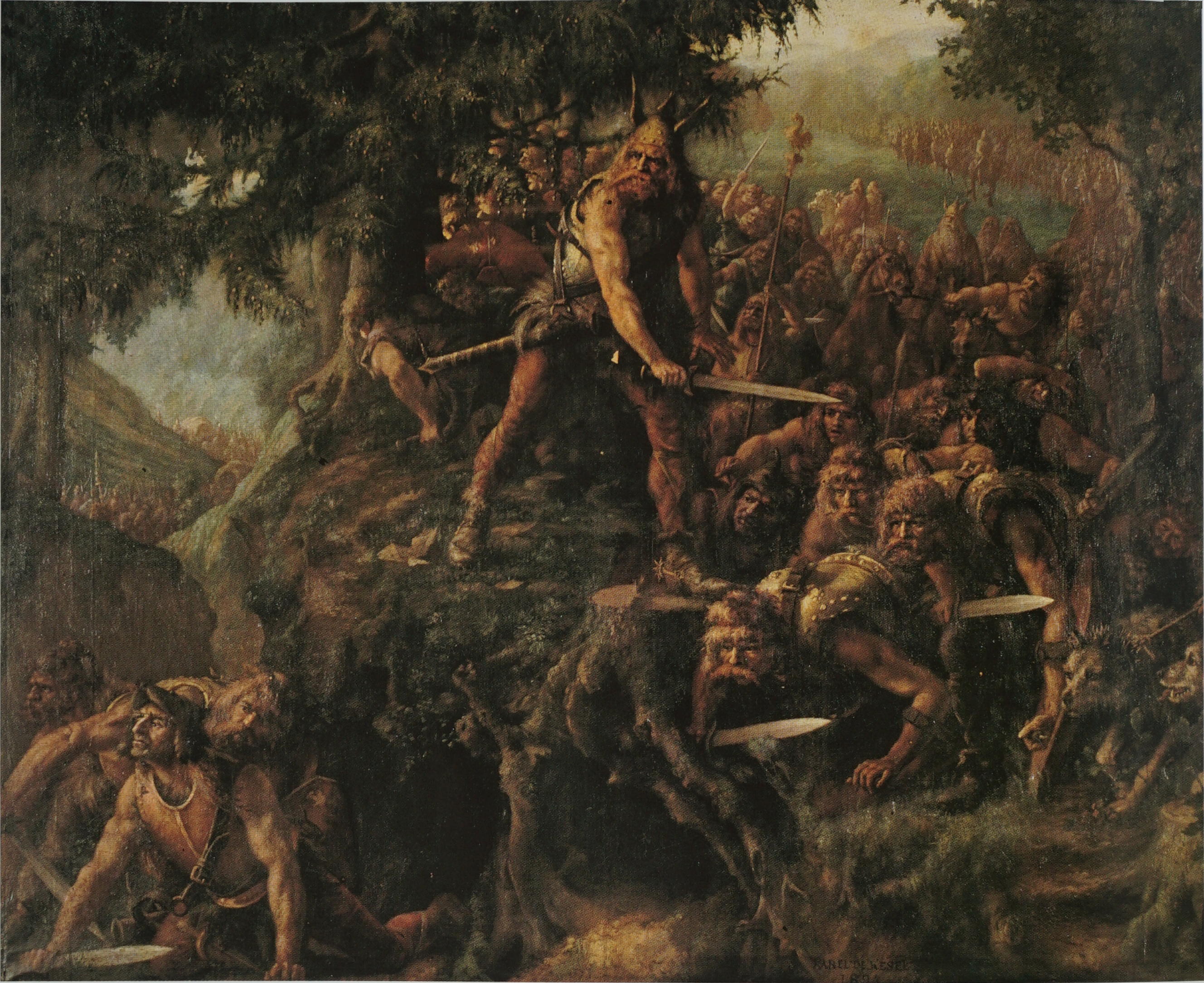 Ambiorix ambushing the Roman XIV legion
