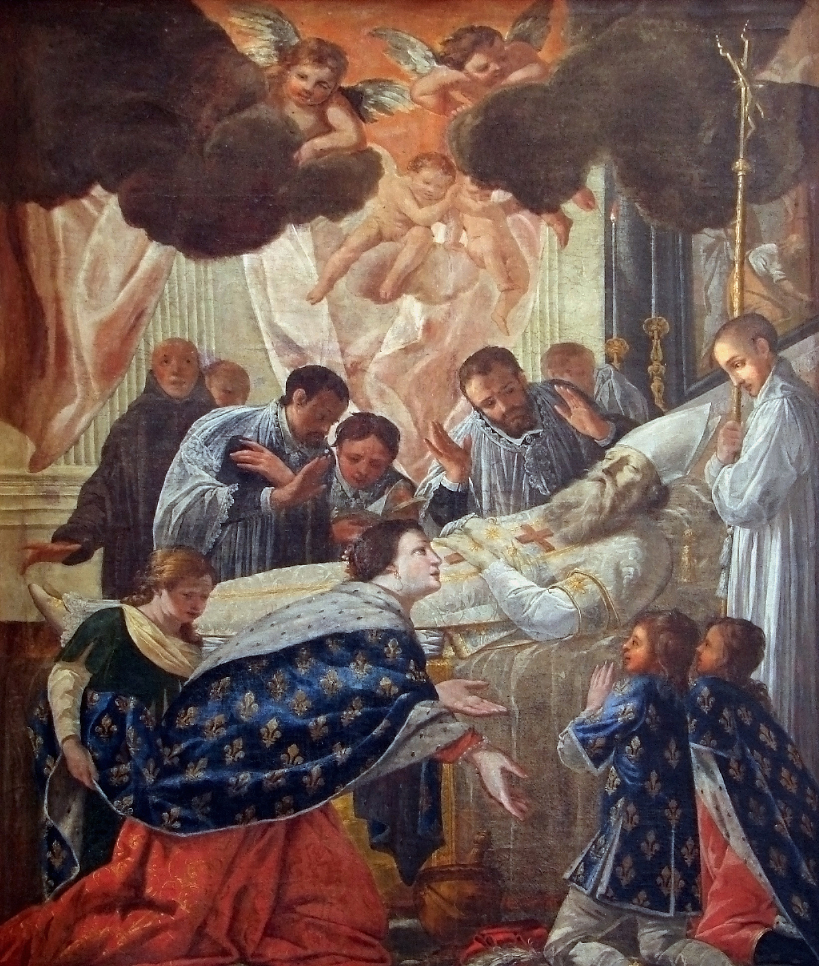 The Death of Saint Eligius, with Bathild