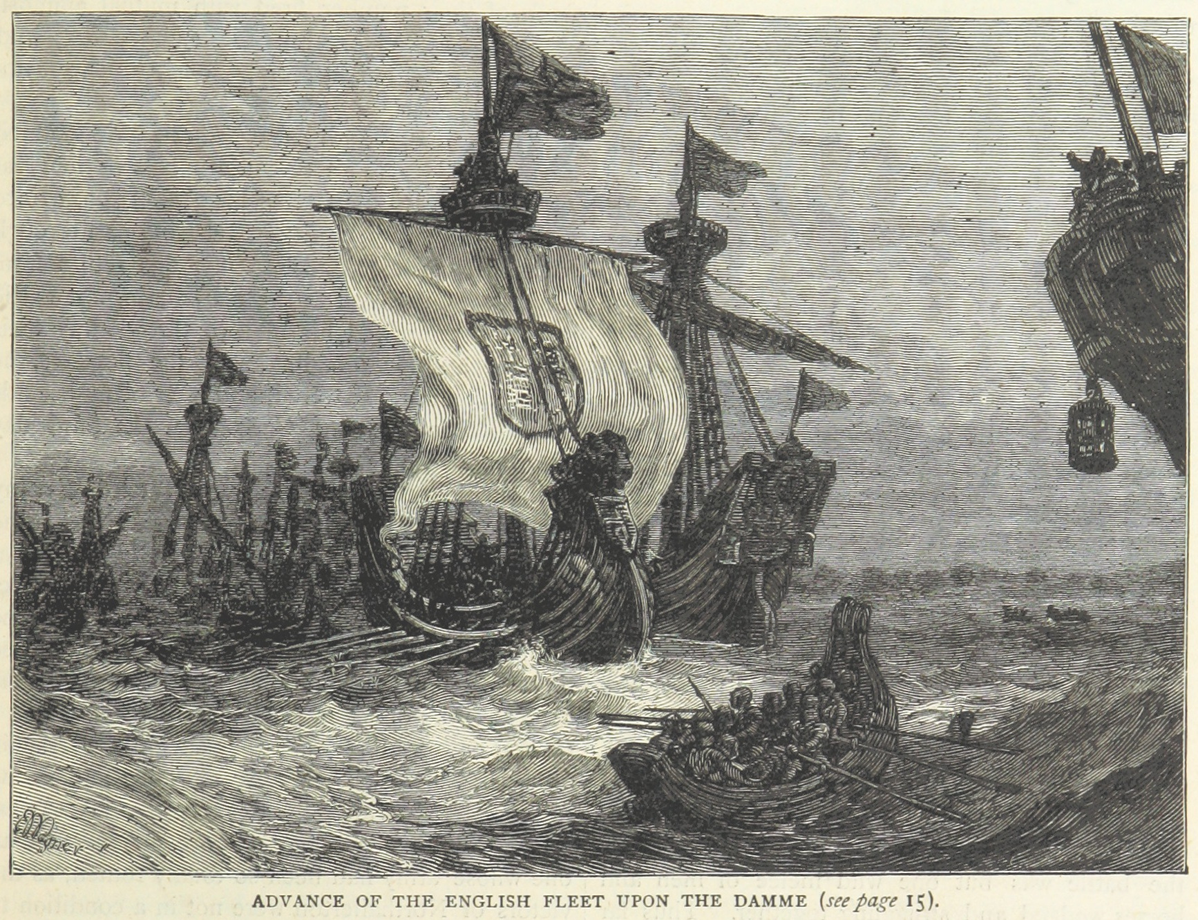 vance of the English fleet upon the Damme James Grant