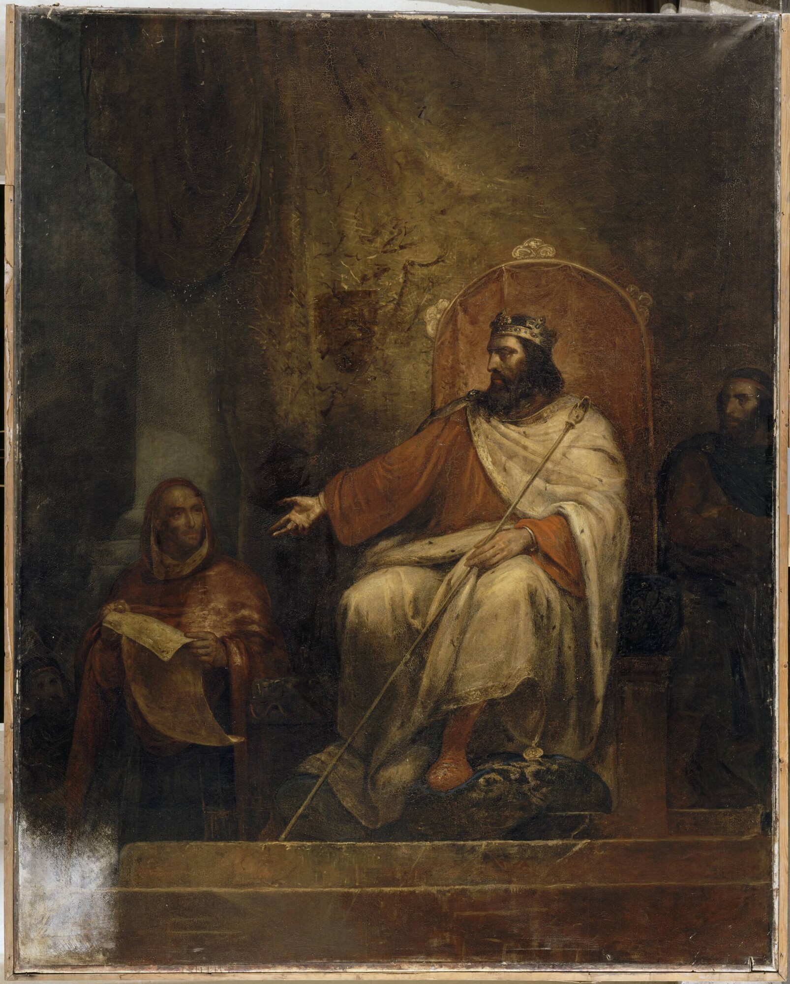 Charlemagne, Emperor of the West, presents his Capitularies
