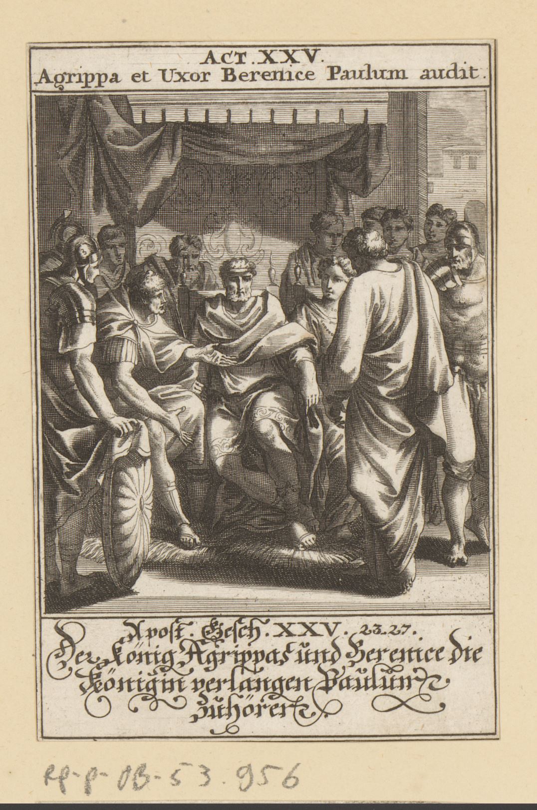 King Herod Agrippa II and Julia Berenice hear Apostle Paul