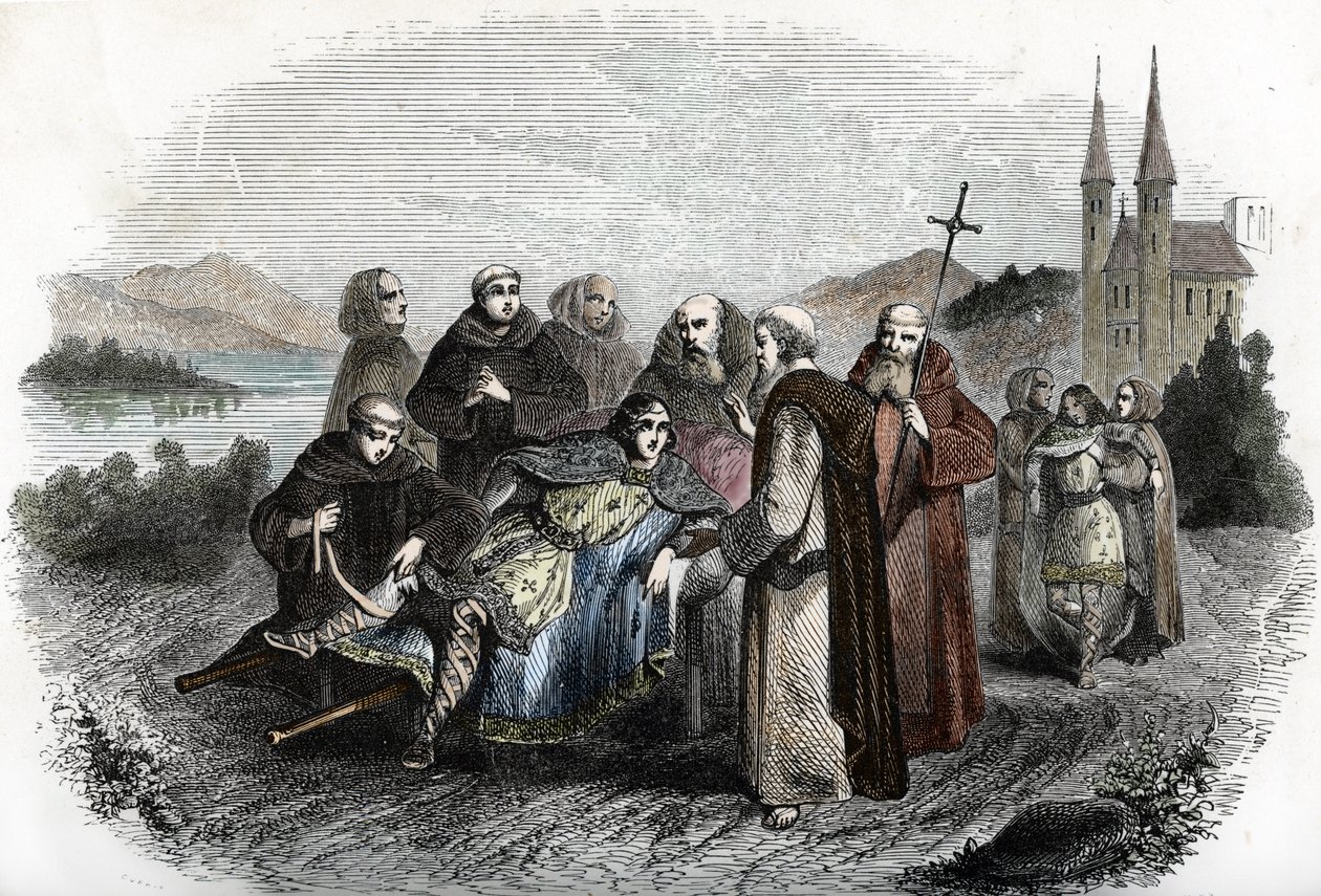 The two sons of Merovingian king Clovis II collected by the monks of the Abbey of Jumieges, near Rouen
