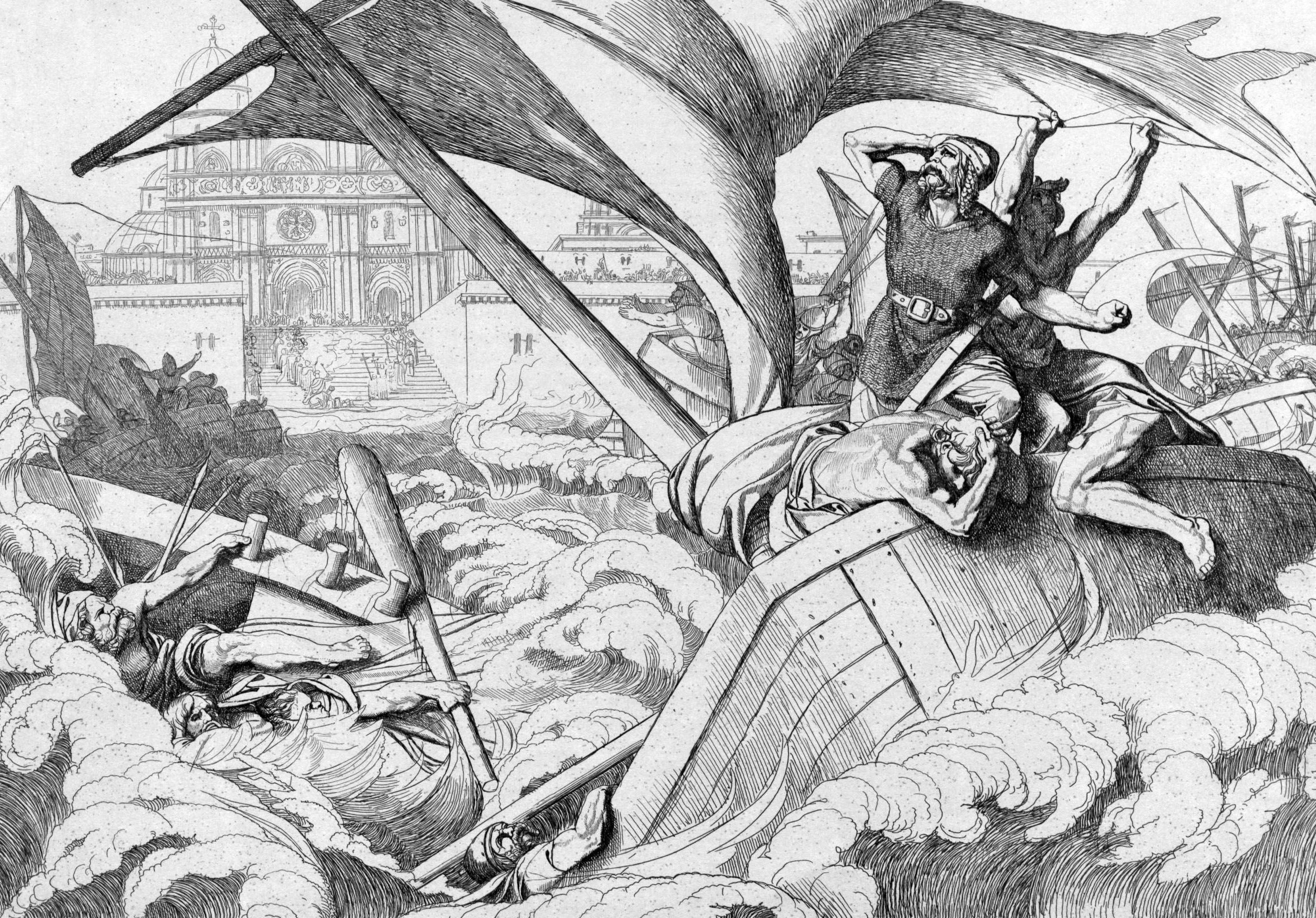 Destruction of the Russian fleet near Tsargrad, Rhos expedition to Tsargrad