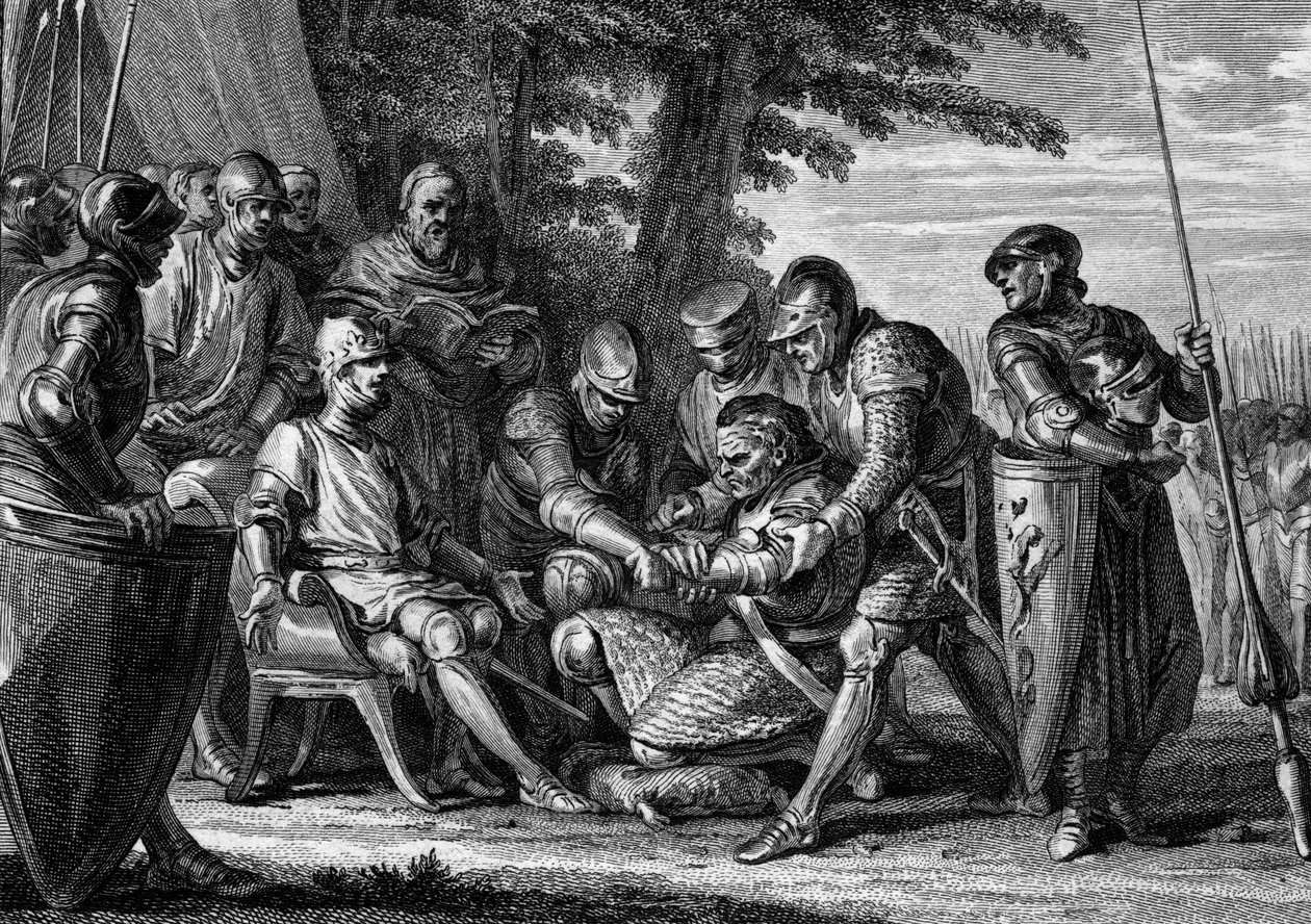 Rollon, Viking Chief, Refuses to Kiss the Foot of King Charles III the Simple