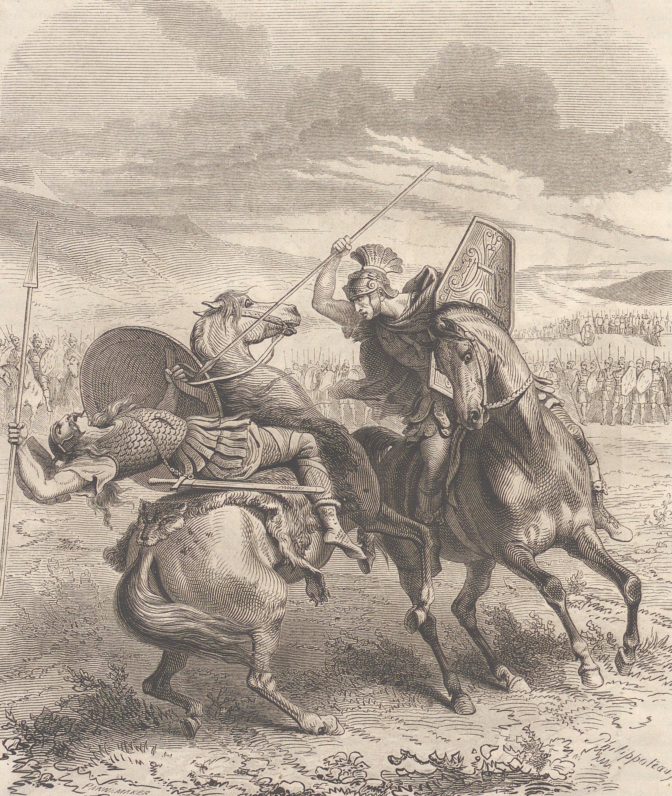 Battle of Clastidum, Marcellus kills Virdumar King of the Gauls in Single Combat