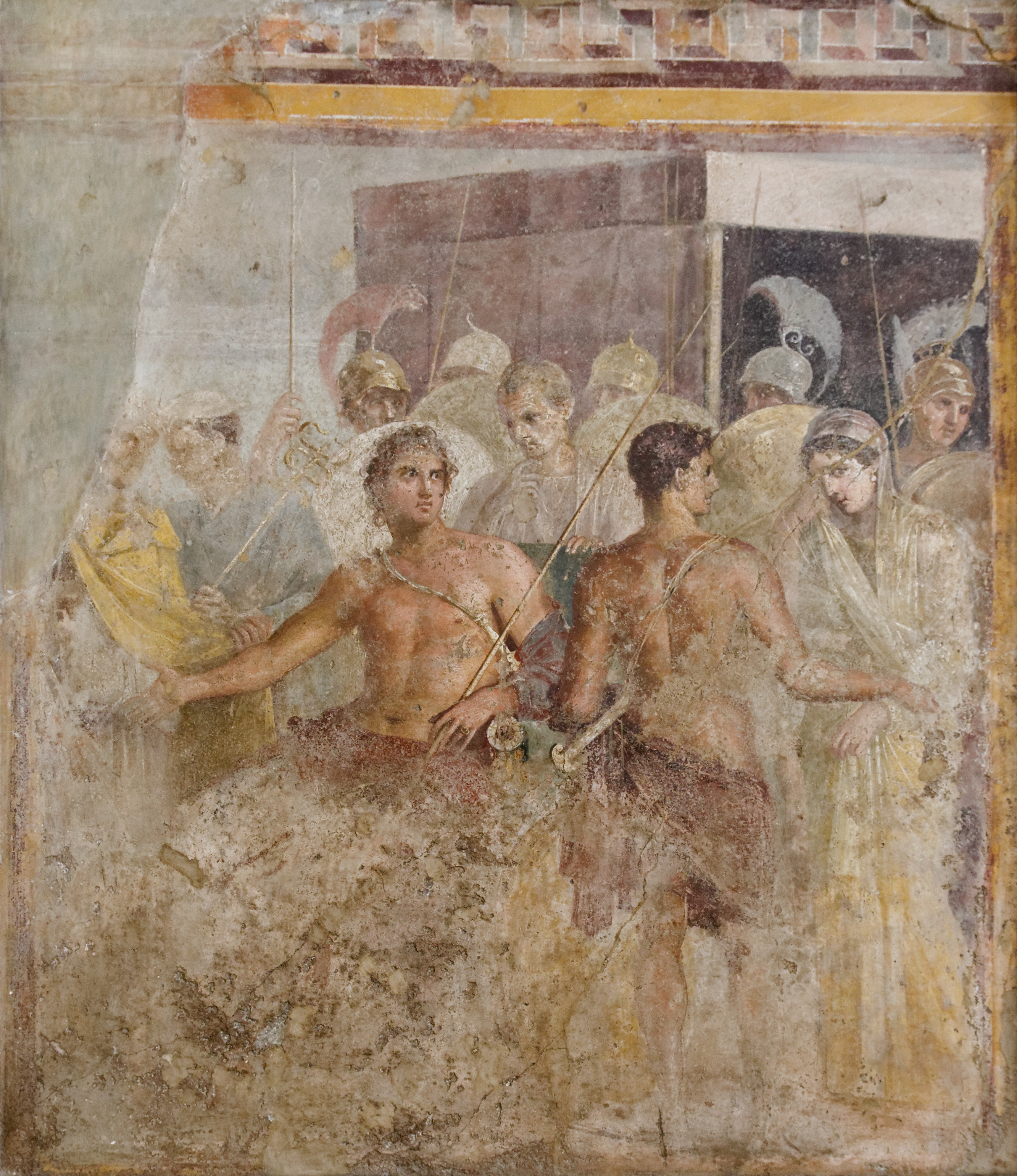 Achilles' surrender of Briseis to Agamemnon