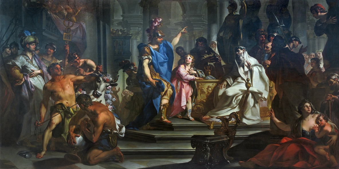 Hannibal swearing hatred to the Romans