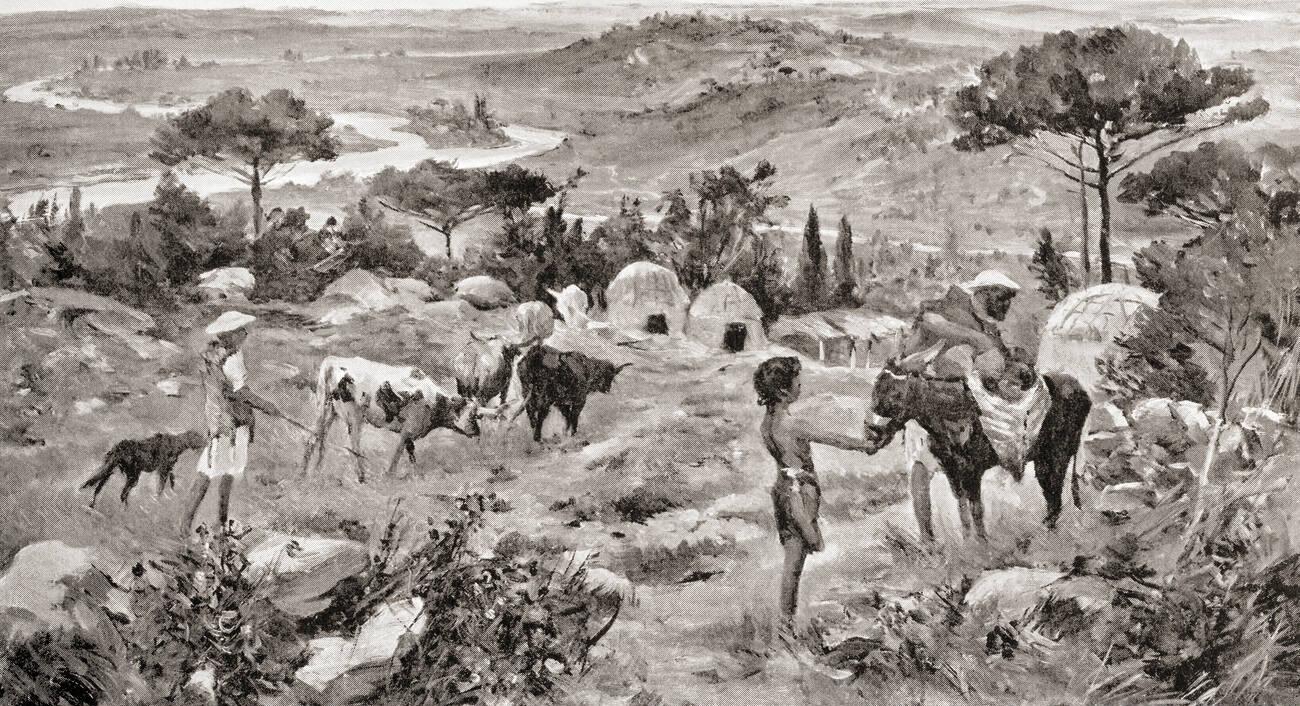 Primitive Etruscan settlement