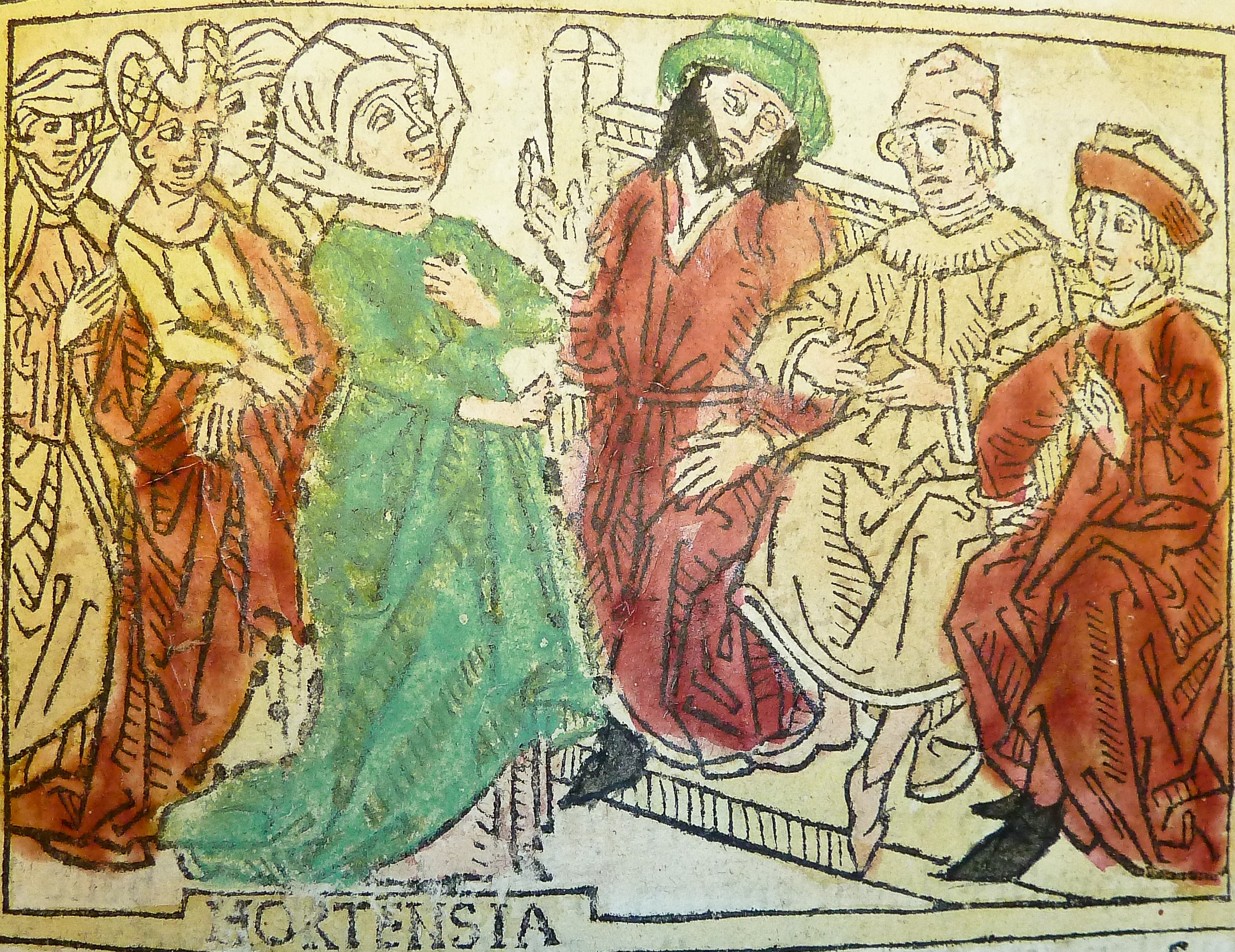 Hortensia pleading her case before the triumvirs