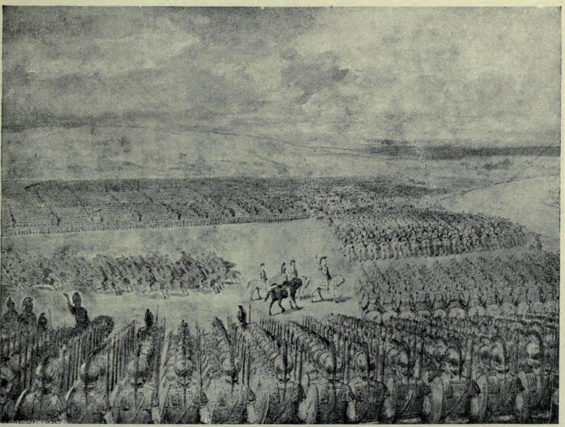 Porus awaits the attack of Alexander